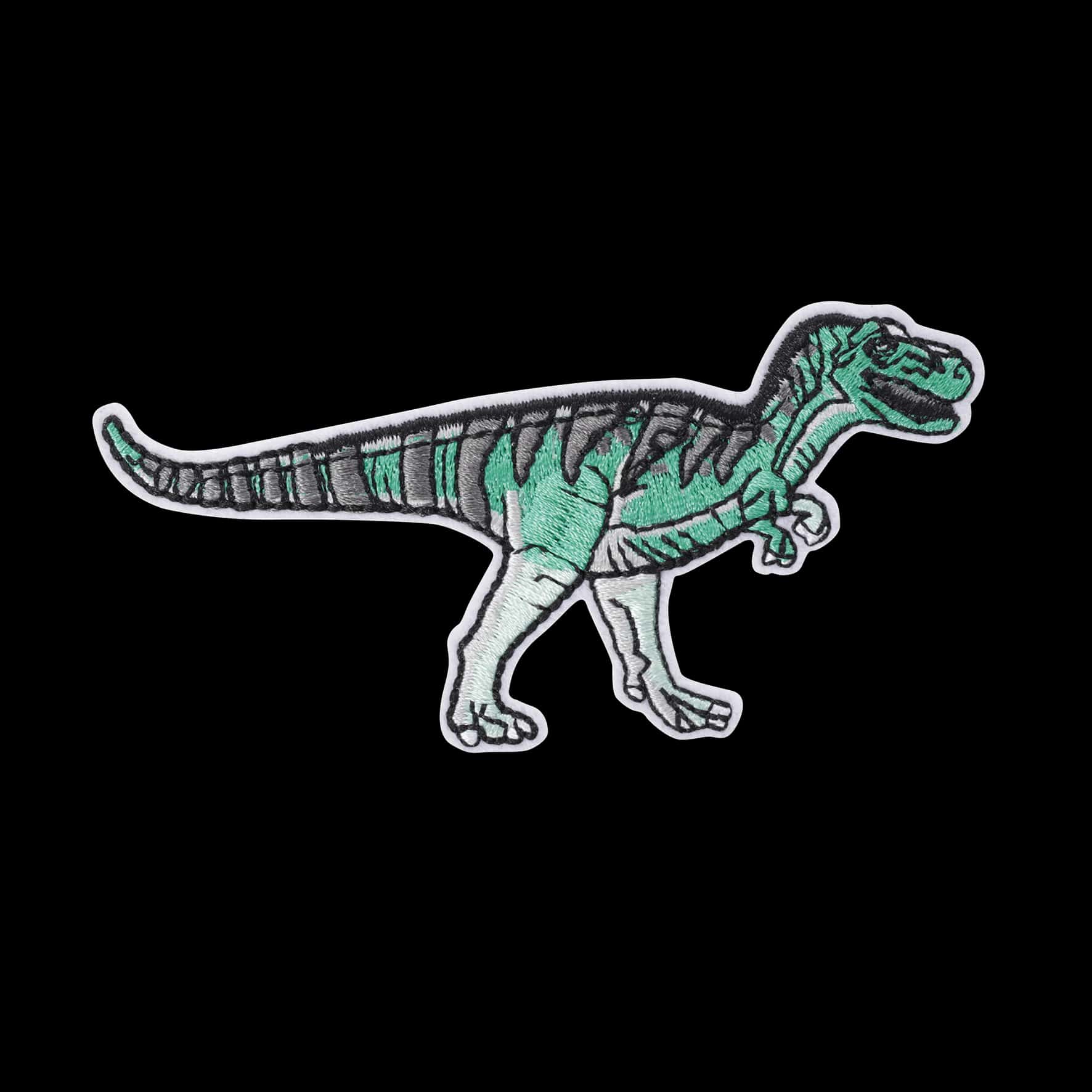 Parche Autoadhesivo Dino Raptor color Verde