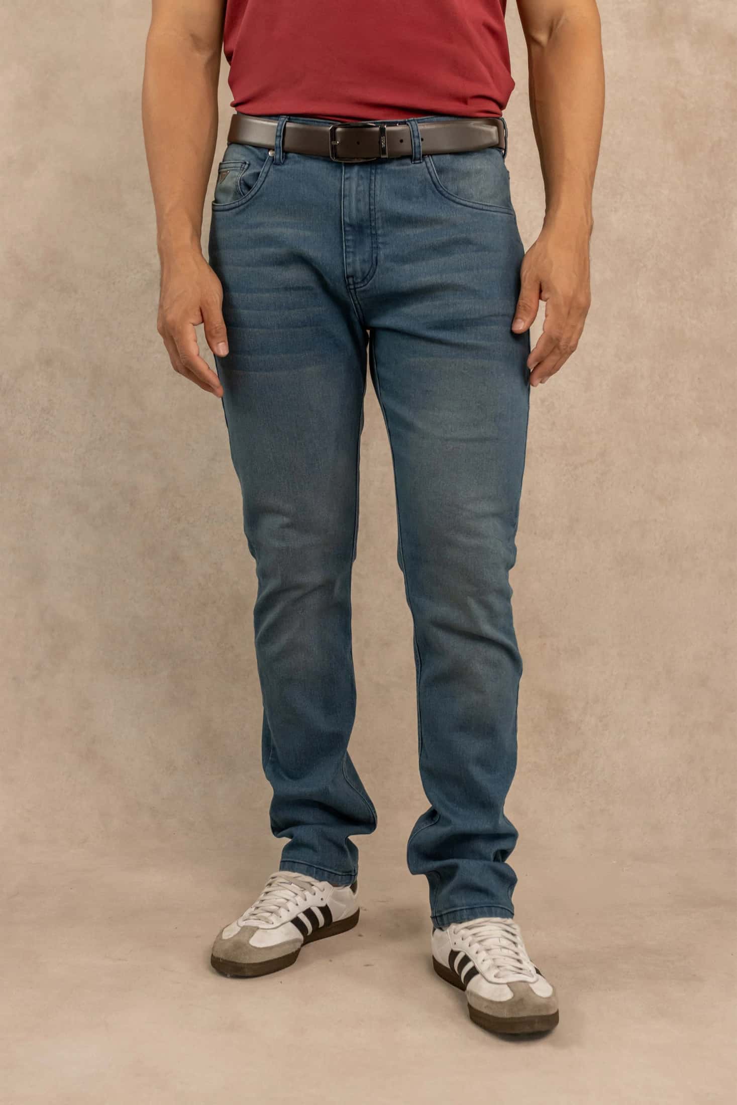 Jean Elastico Azul Medio Contemporary