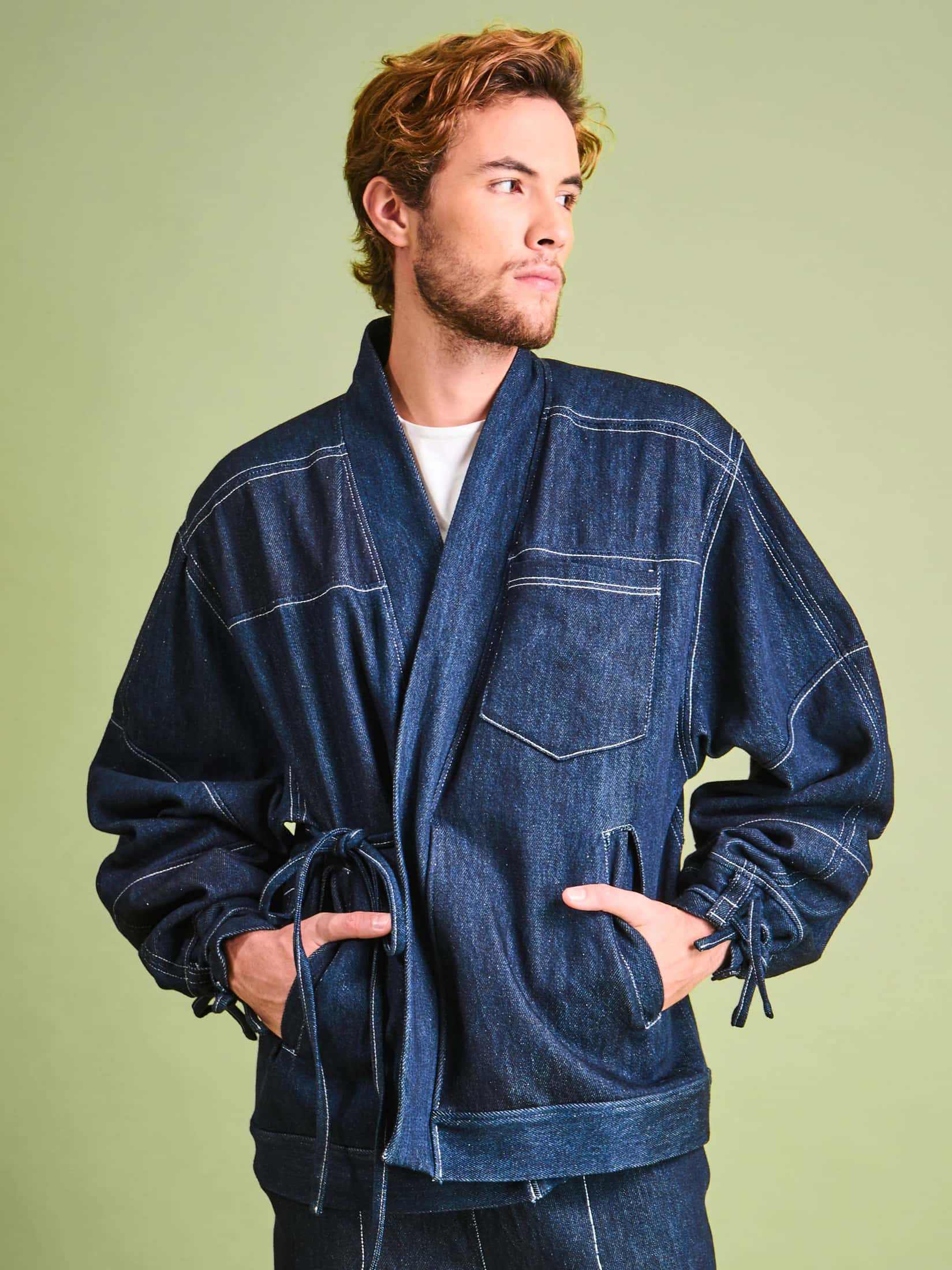 Chaqueta en Denim Algodón - miniatura 1
