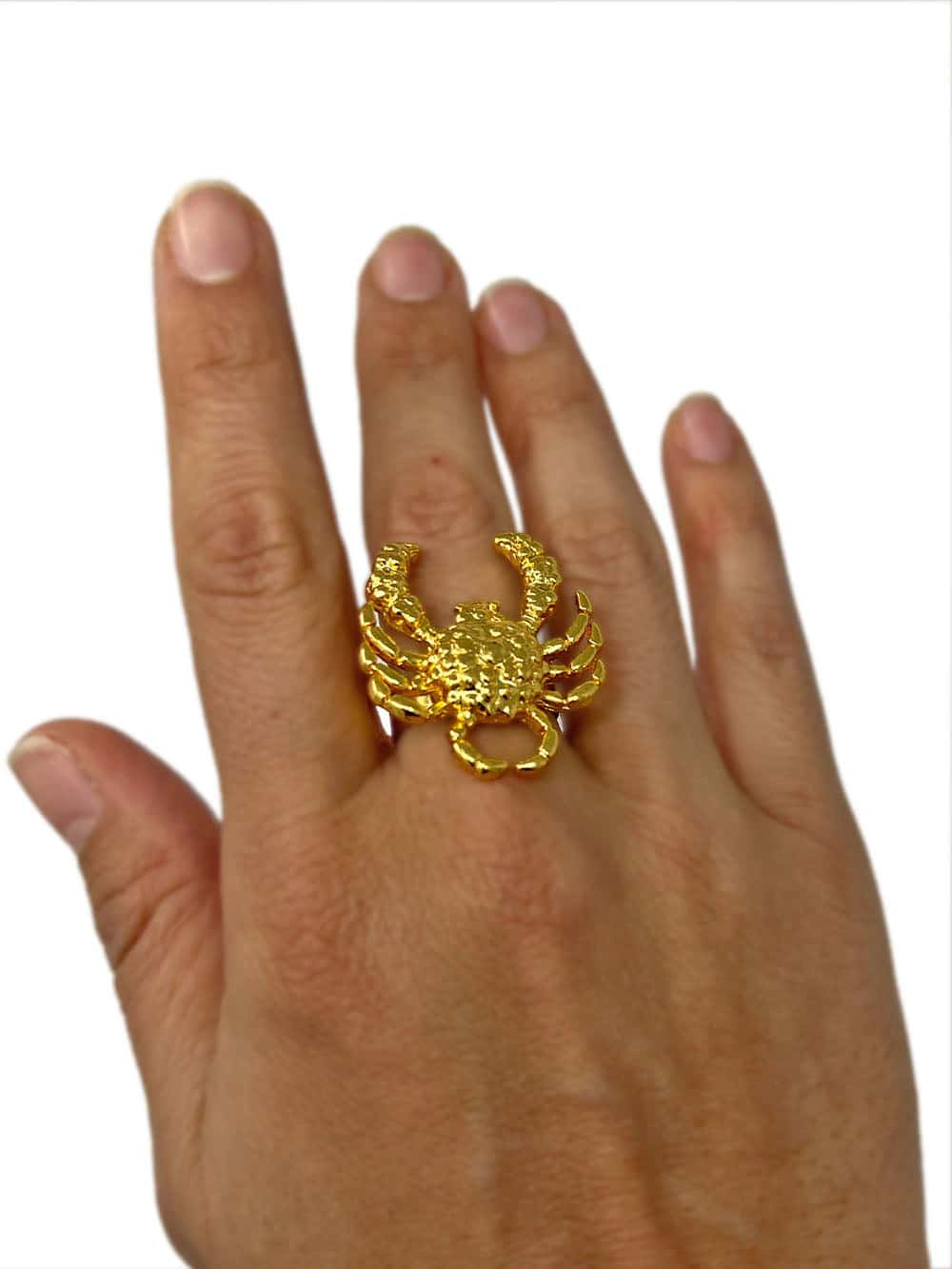 Anillo Cangrejo dorado - miniatura 4