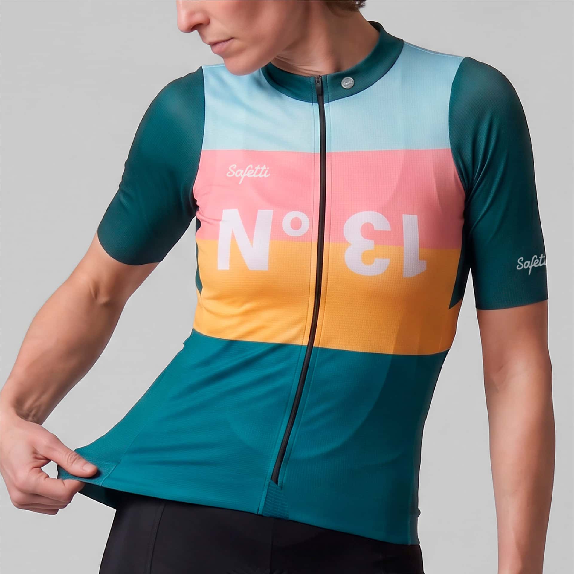 CAMISA CICLISMO MANGA CORTA N13 PARA MUJER - miniatura 4