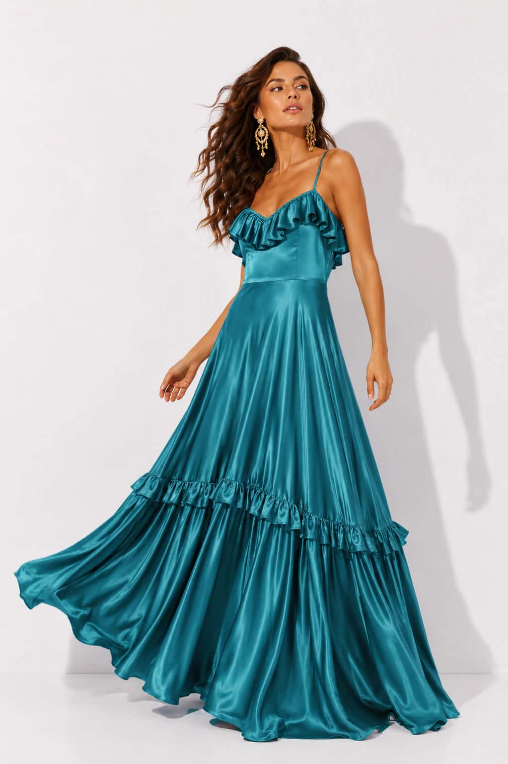 Vestido Pascal verde jade - miniatura 1