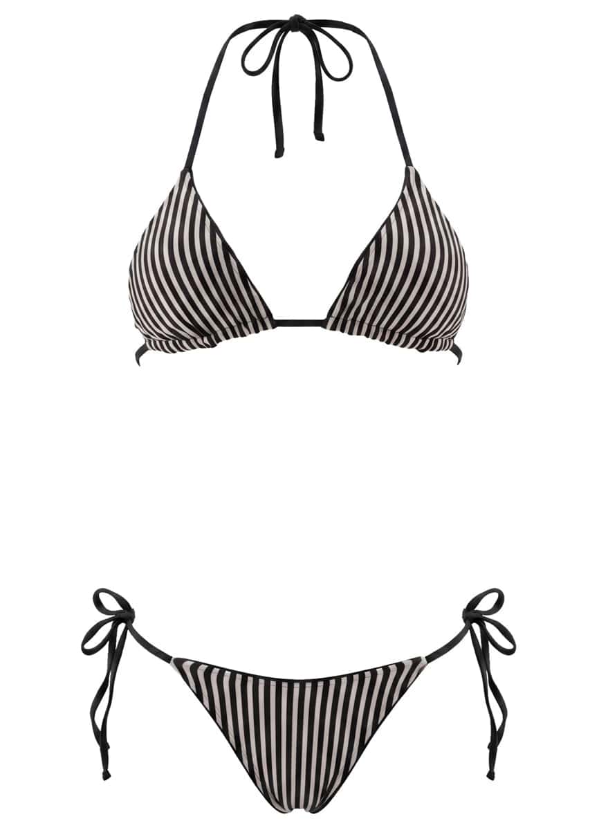 Maaji Jade Black Sunning Low Rise Tie Side Bikini Bottom - miniatura 6