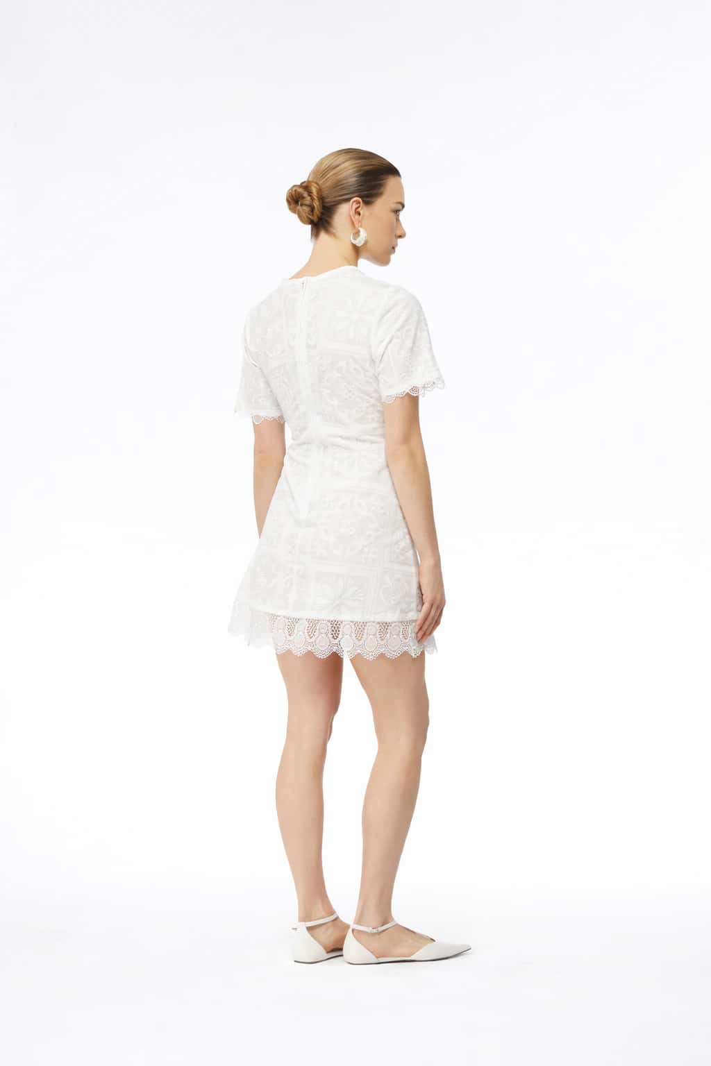 ISOLDE MINI DRESS WHITE - miniatura 3