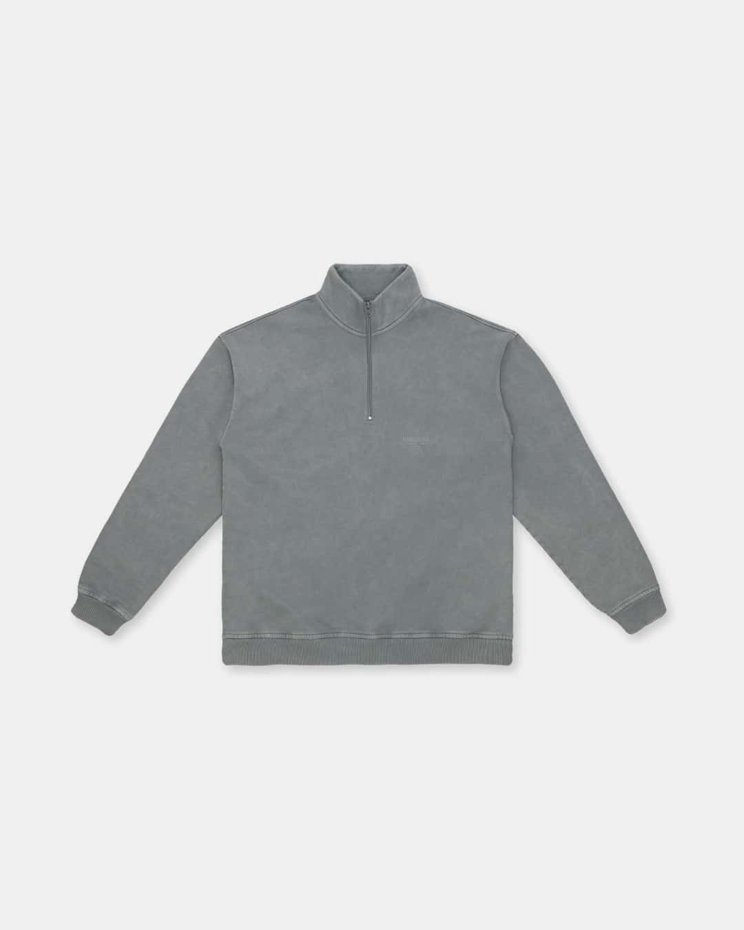 COLD GRAY ZIPPER SWEATER - miniatura 2