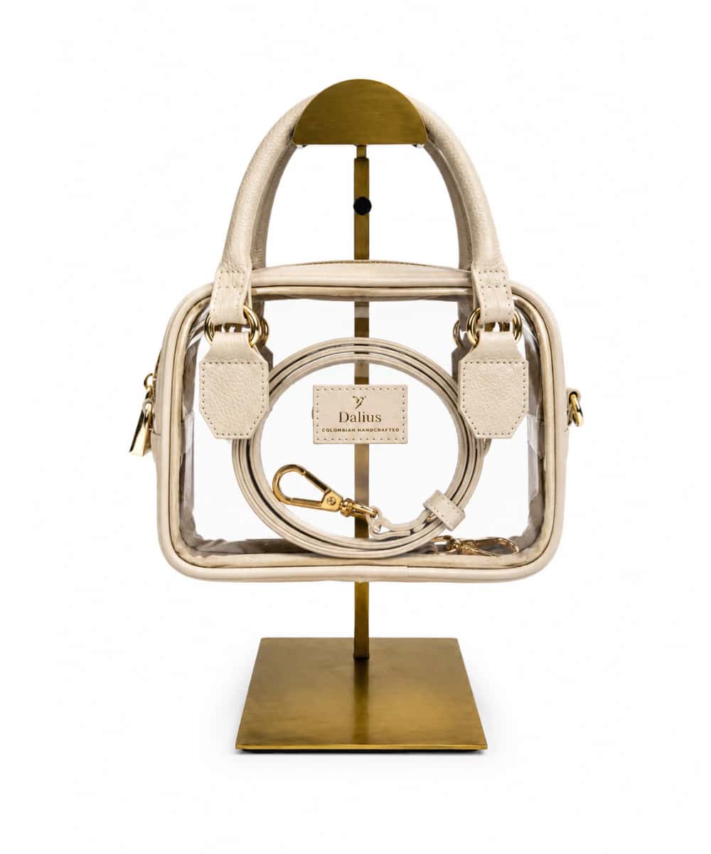 Mini Bolso Transparente beige