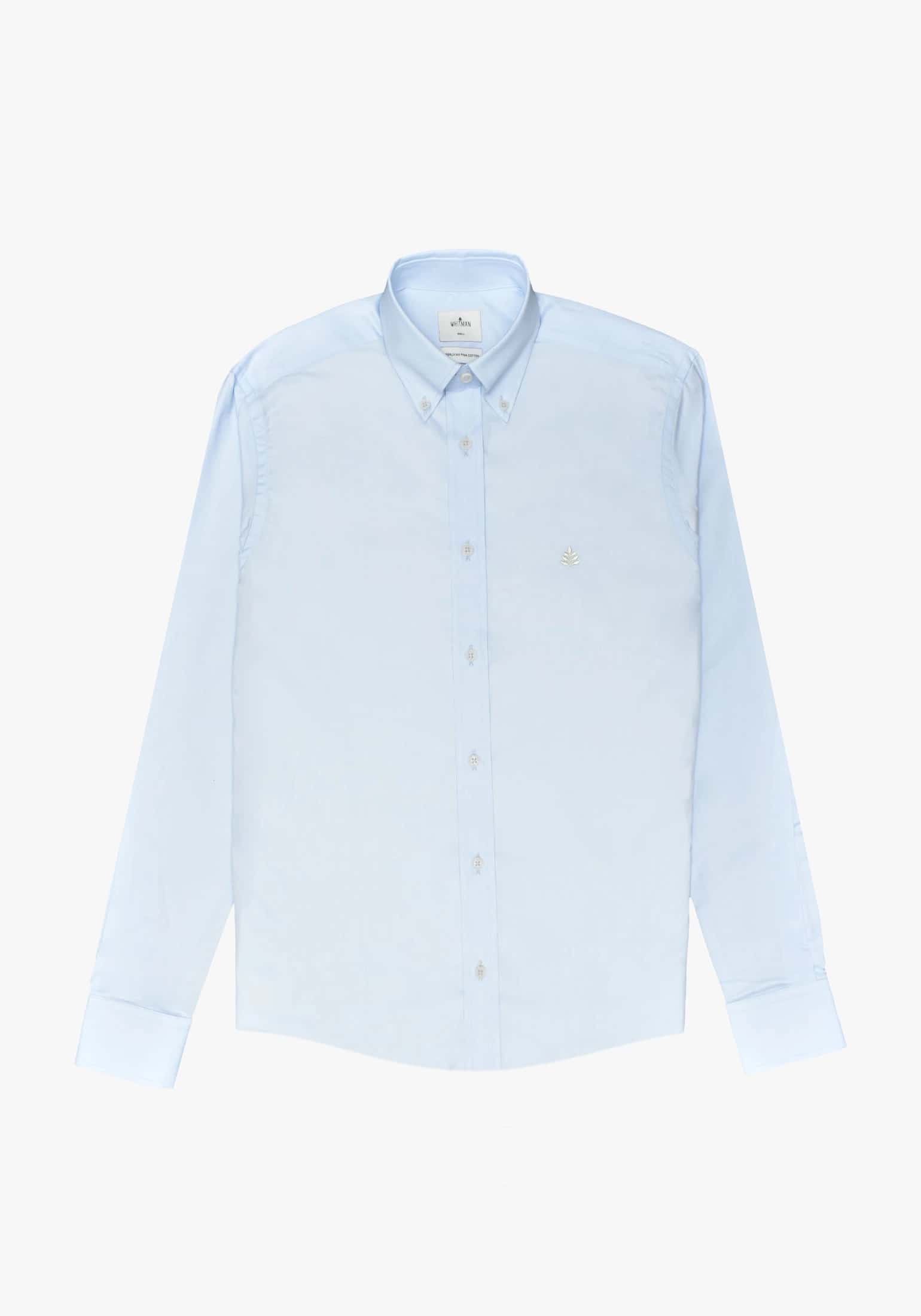 Camisa Azul Celeste Cuello Button Down L-Mar