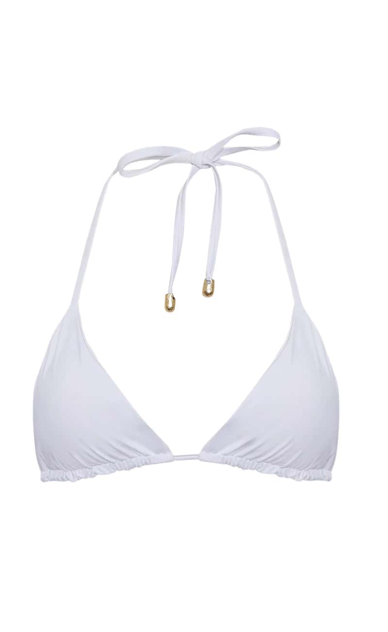 TOP BIKINI TRIANGULO JACARANDA  BLANCO