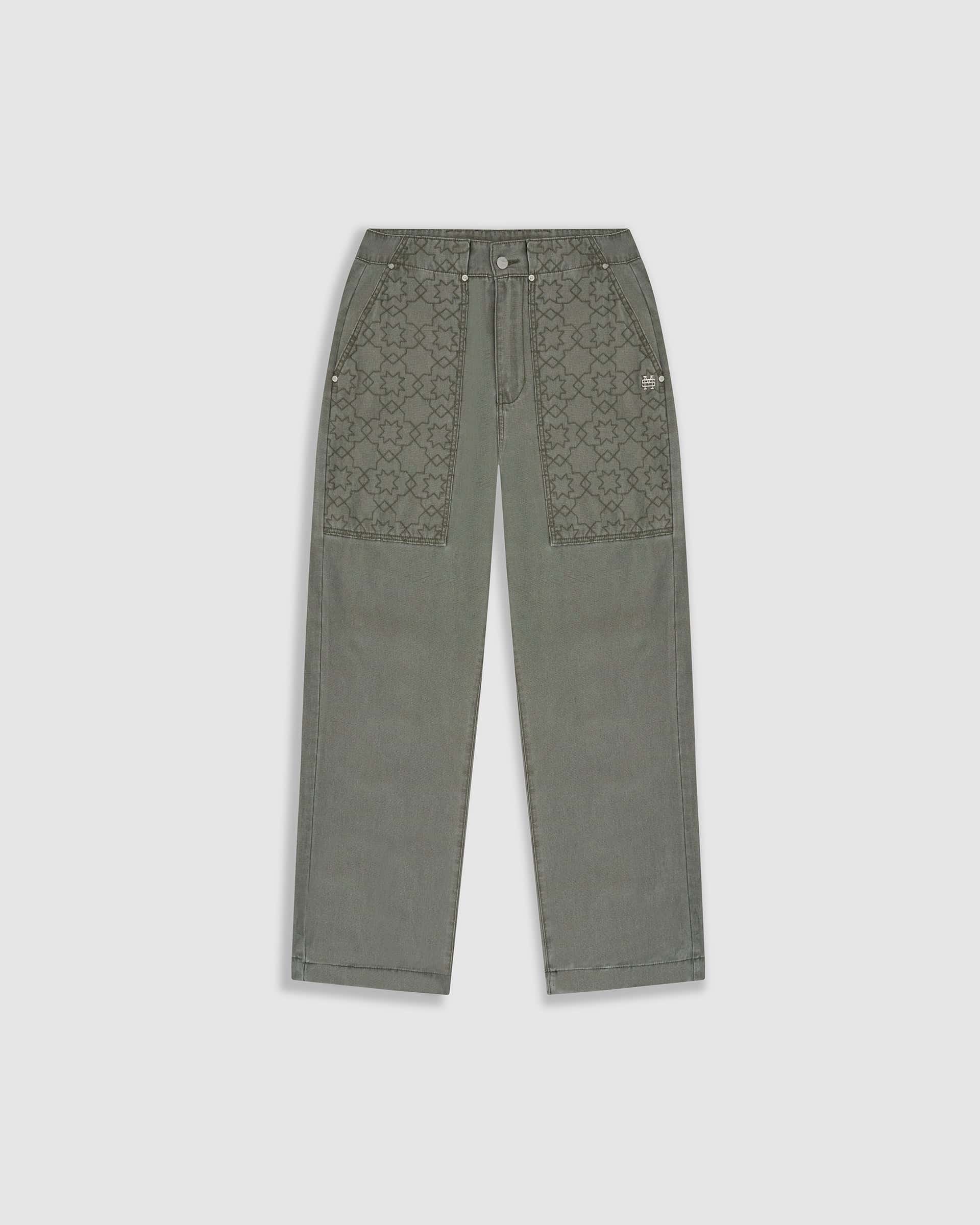 Wide Fit Chore Pants - Verde Oliva
