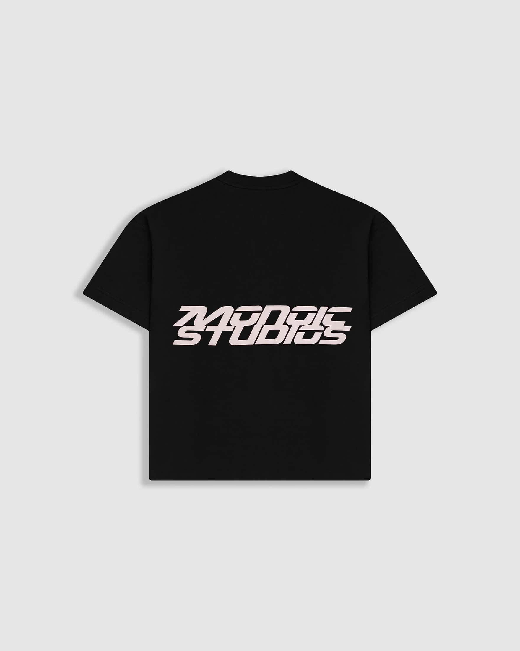 Camiseta Boxy Fit Speed - Negro Oscuro
