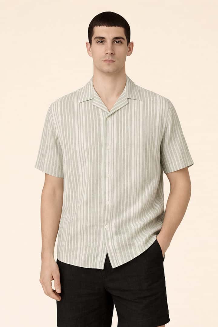 Camisa rayas verdes