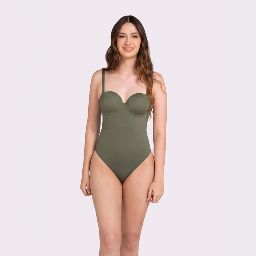 Vestido de Baño Entero con Aros.
