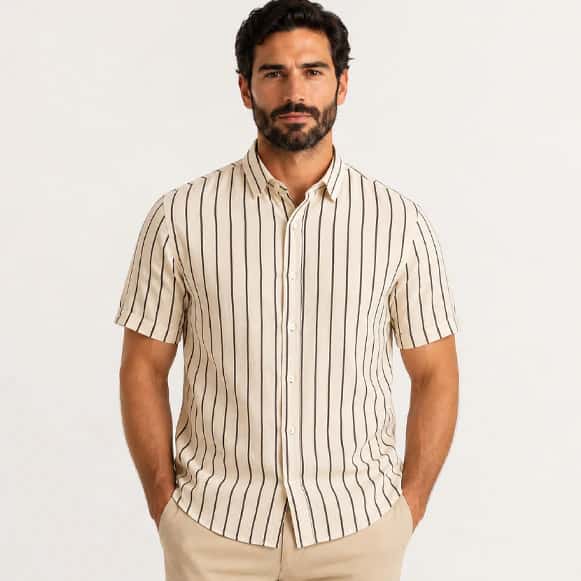 CAMISA MC 100% VISCOSA HOMBRE