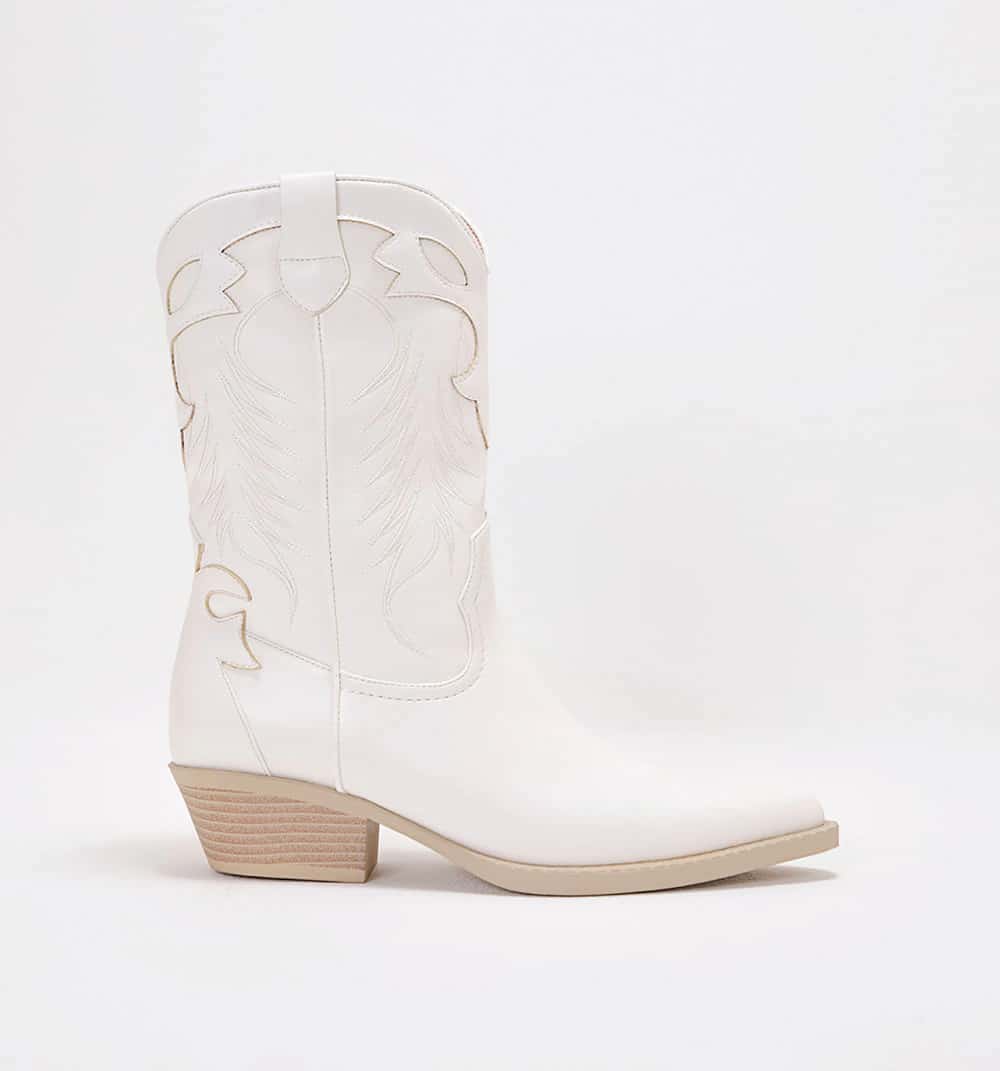 Bota media caña western