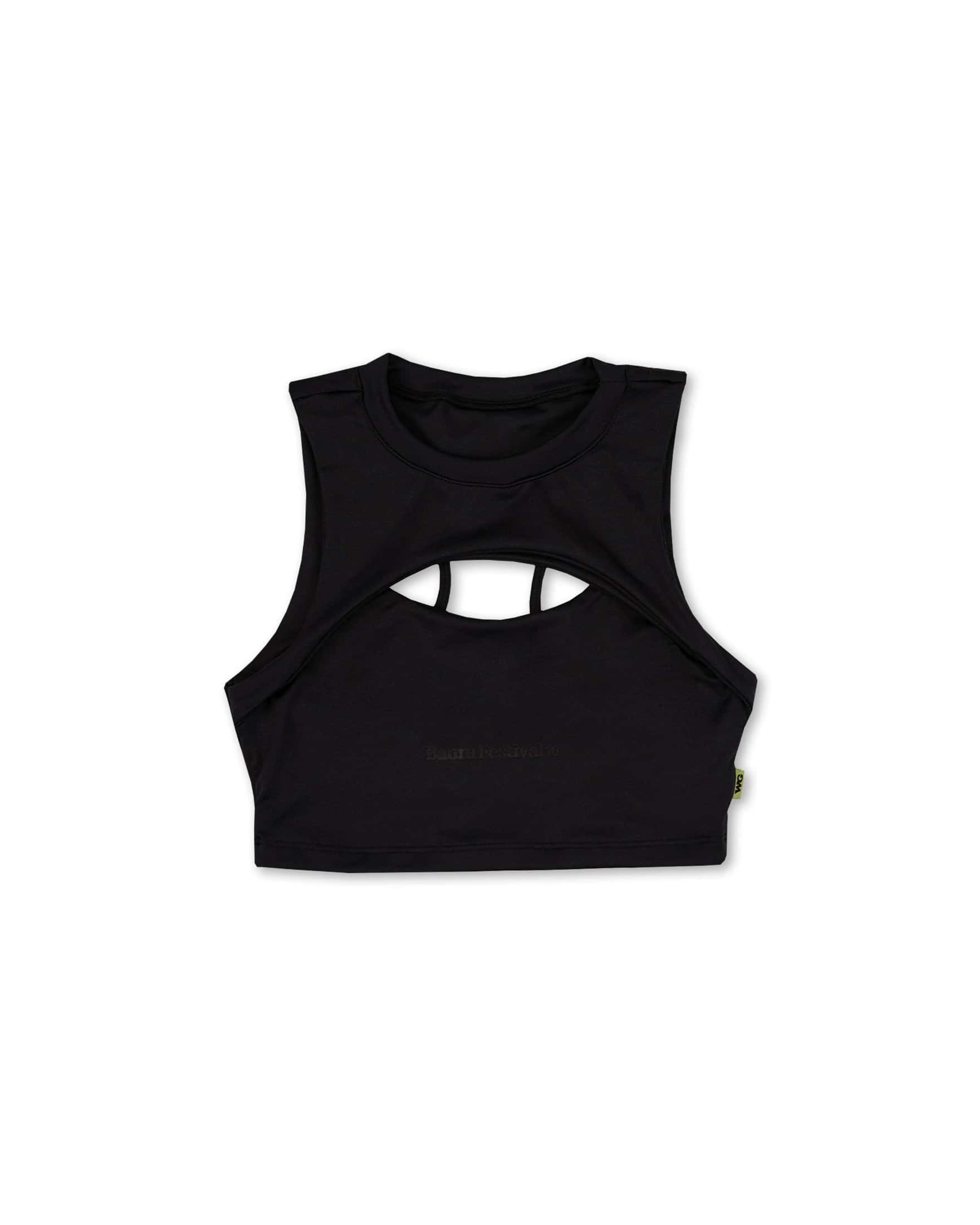CUT CROP TOP 3.0 WEEDGREEN NEGRO - miniatura 1