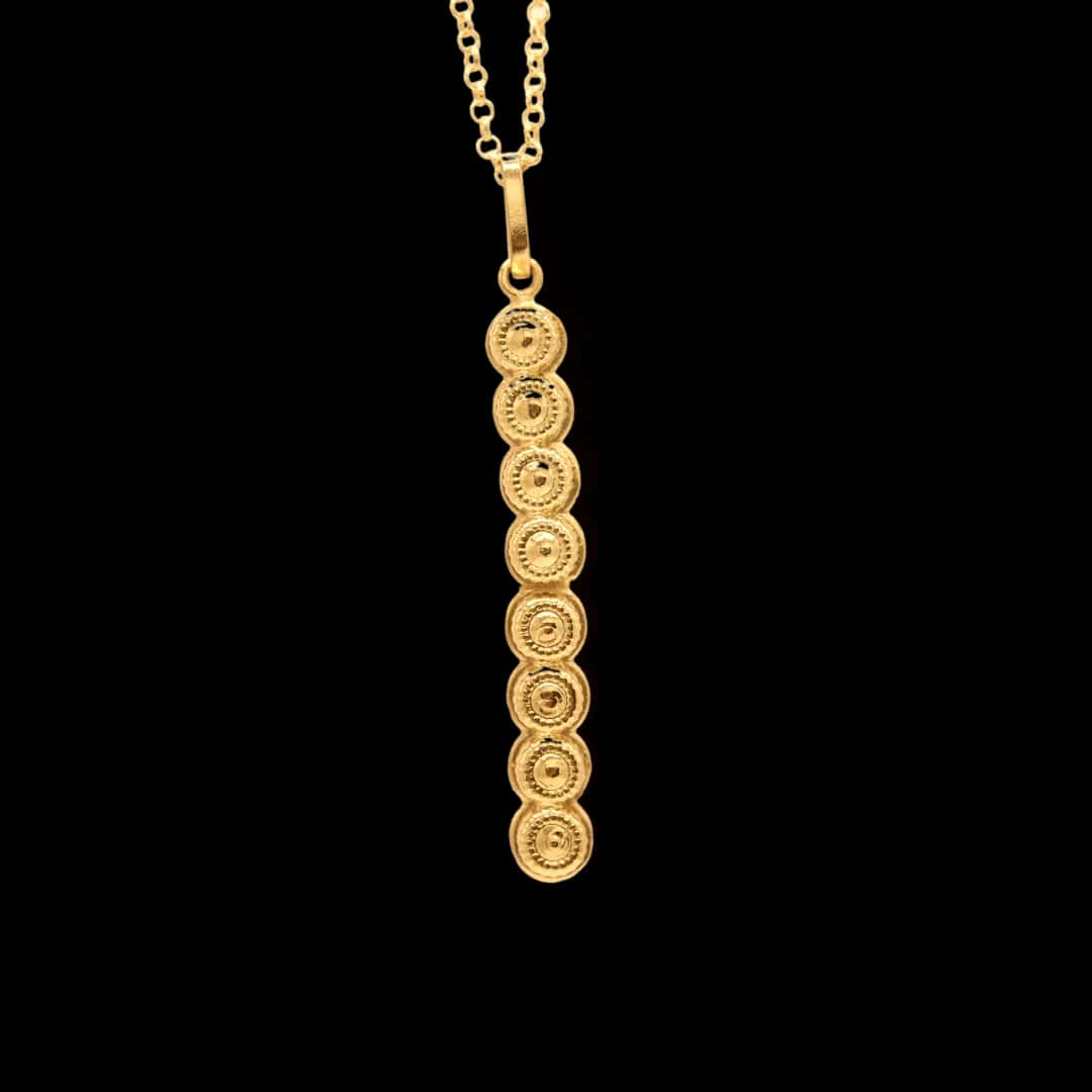 Cadena con coronas circulares