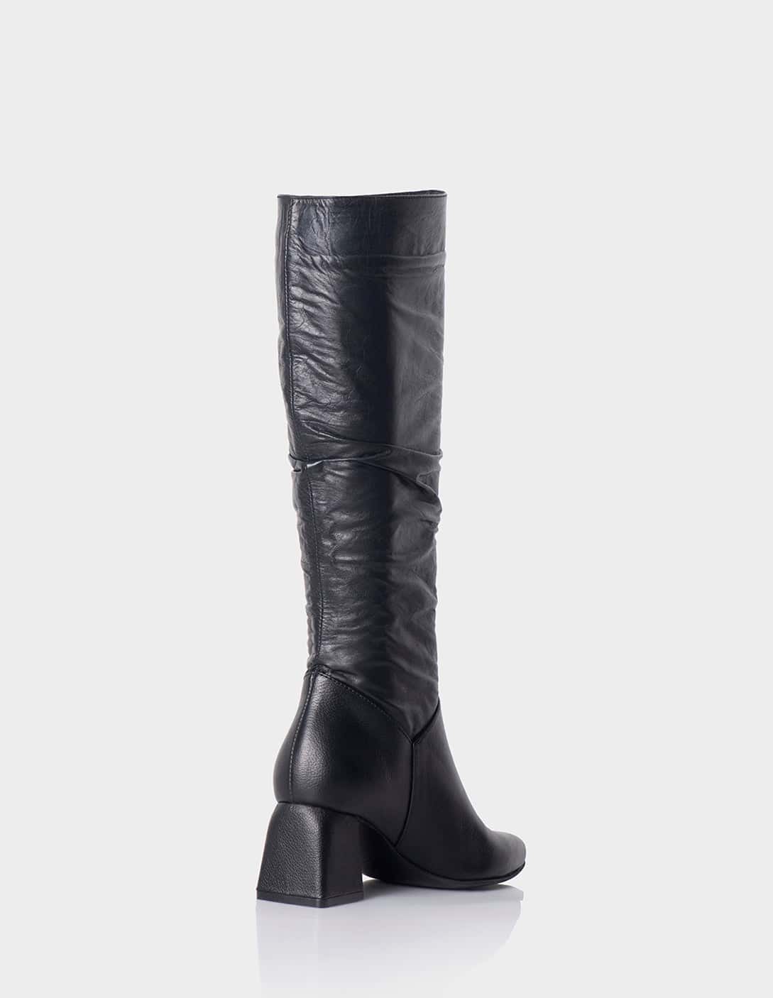 Bota Evangeline Cuero Negro - miniatura 5