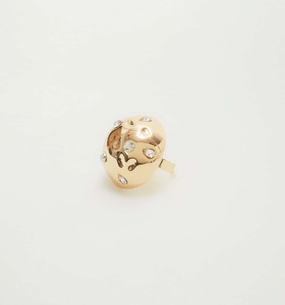 Anillo chunky cristales