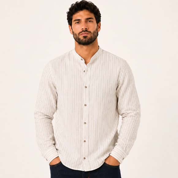 CAMISA ML 100% LINO HOMBRE