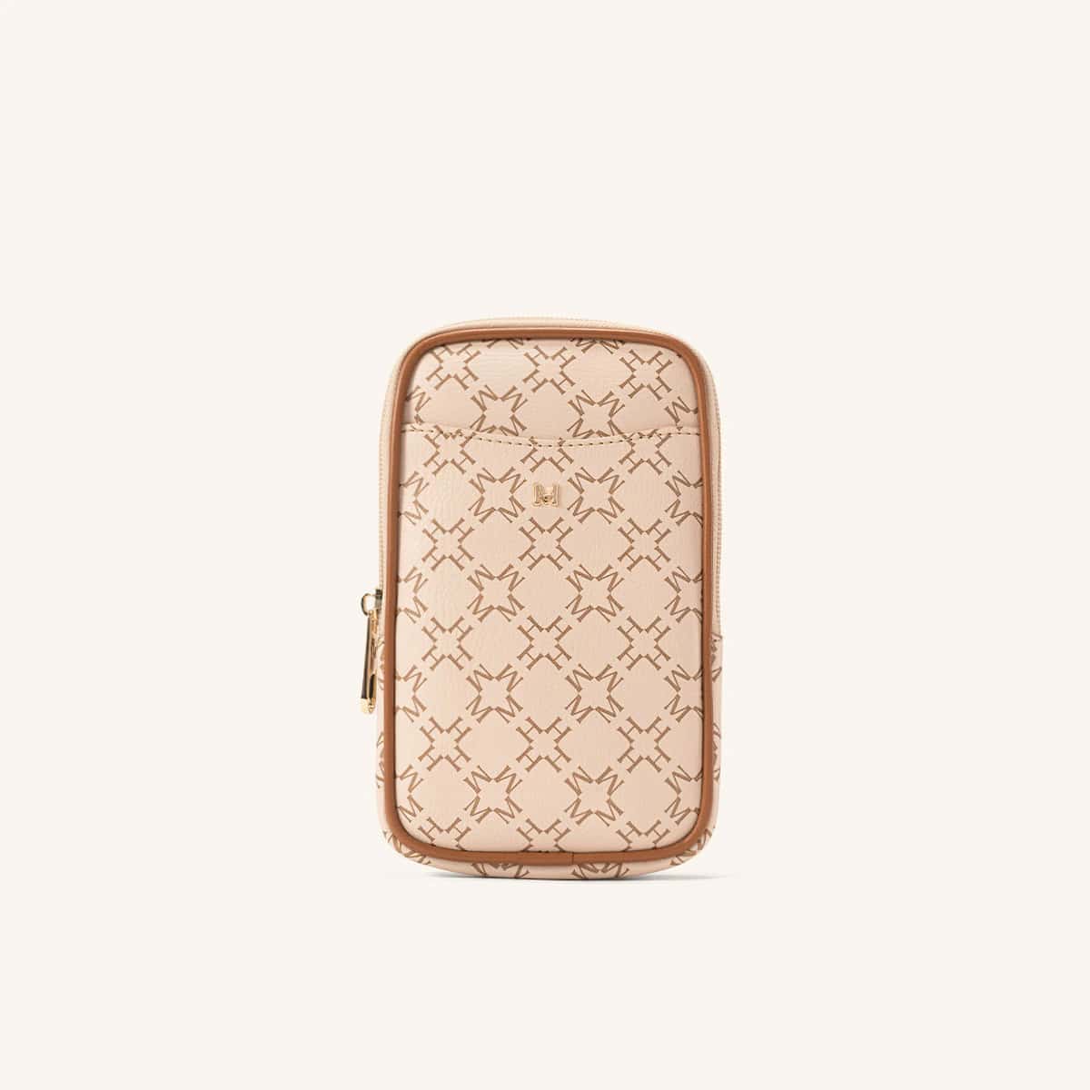 Estuche Porta Celular Elena Beige Chai Primario Básico