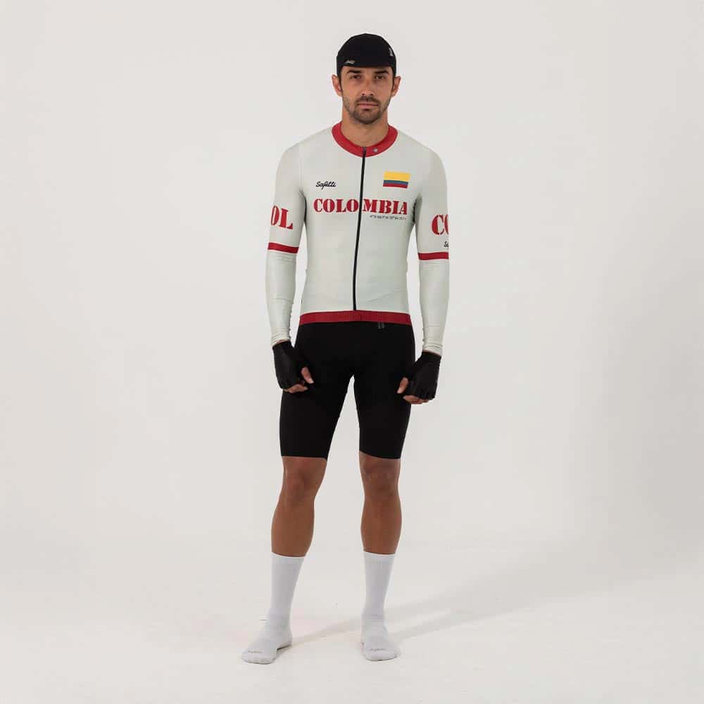 CAMISA CICLISMO MANGA LARGA COLOMBIA 51 PARA HOMBRE - miniatura 1