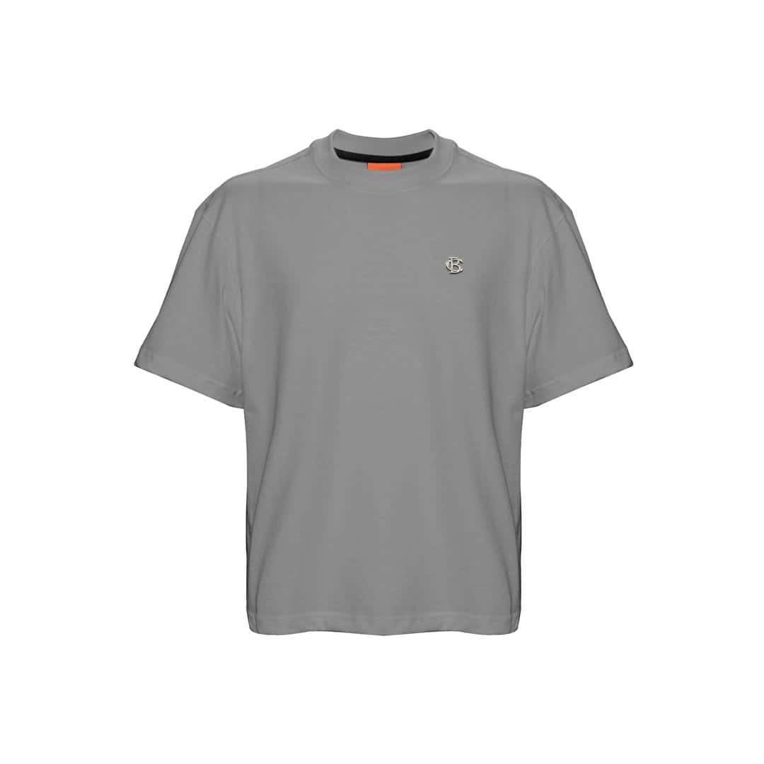 Camiseta Oversize Gris Basics Chrome