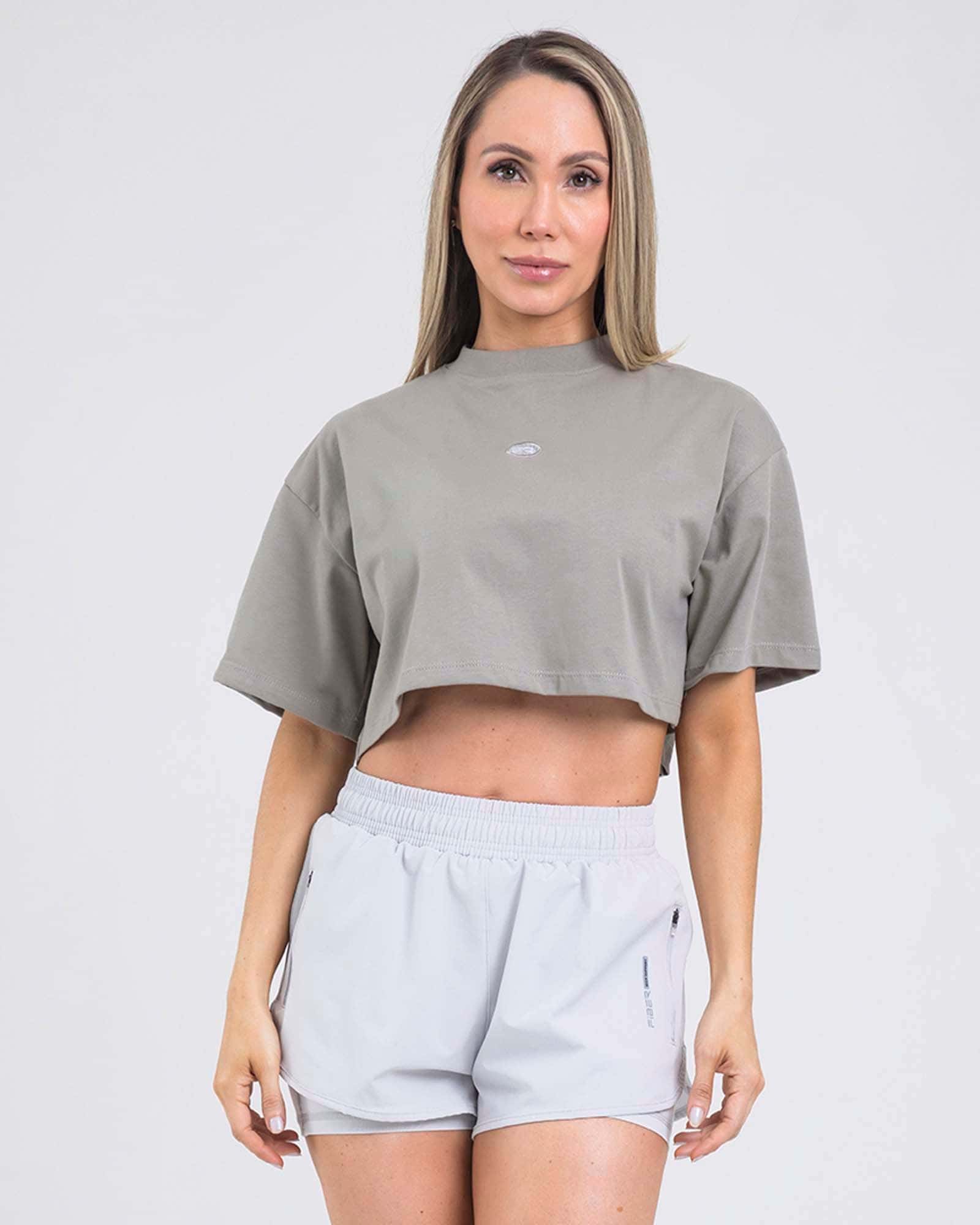 Camiseta bold trace gris plomo outdoor FIBER