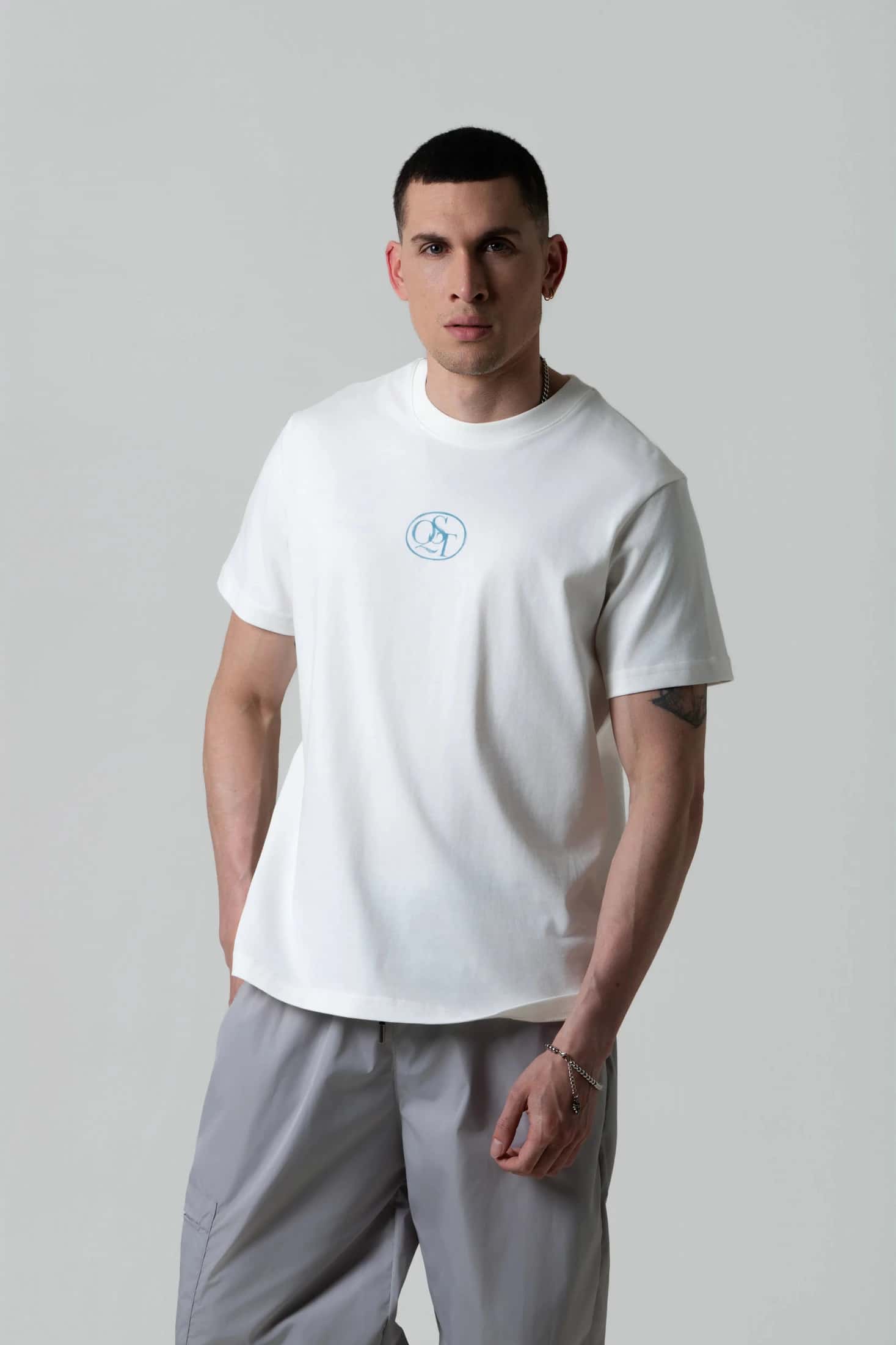 CAMISETA MANGA CORTA COLOR IVORY
