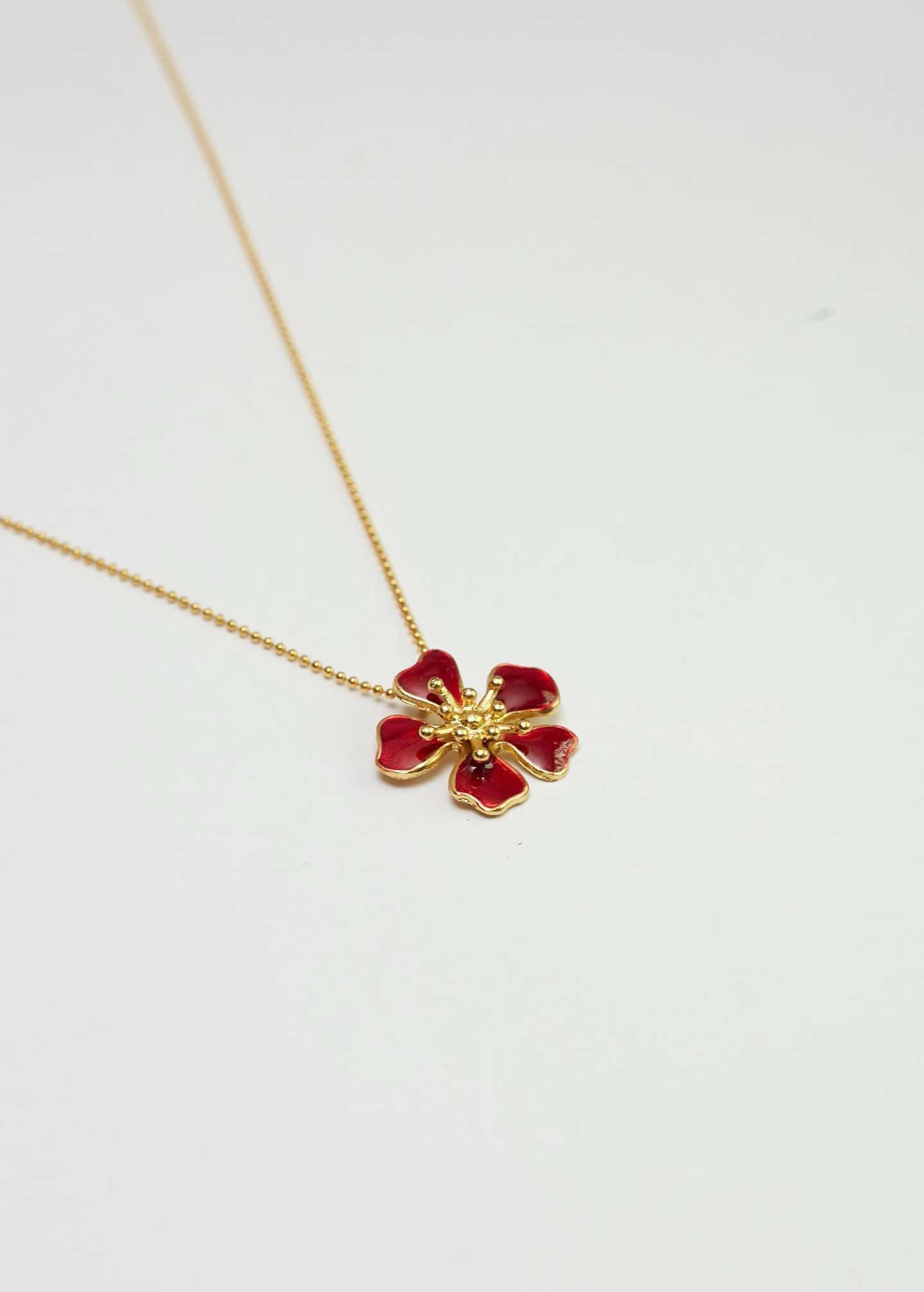 Cadena Aurora mini Rojo Vino