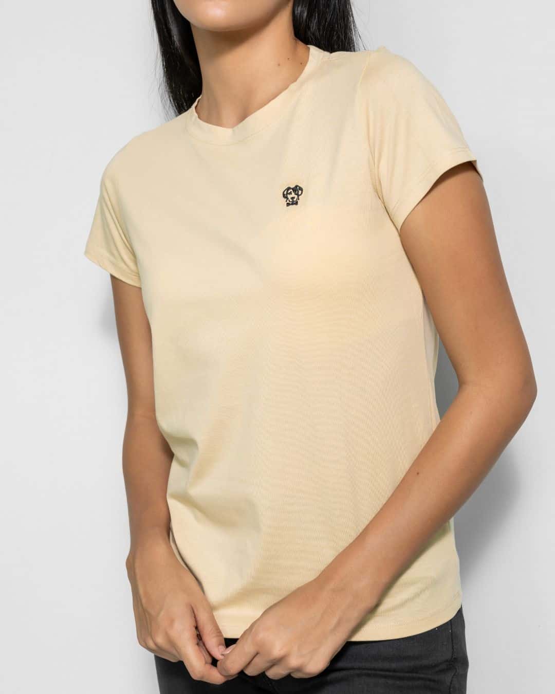 Camiseta Antimanchas de Mujer Beige - miniatura 3