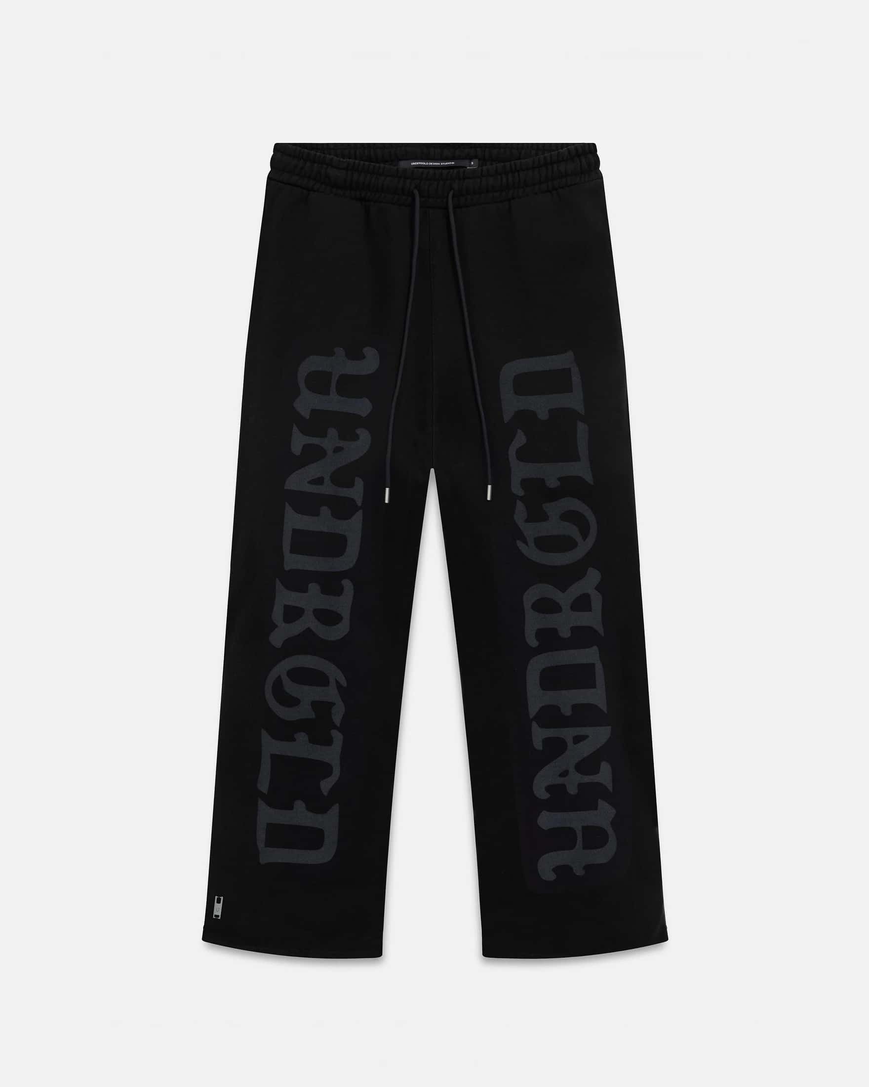Line Gothic Straightpants Black