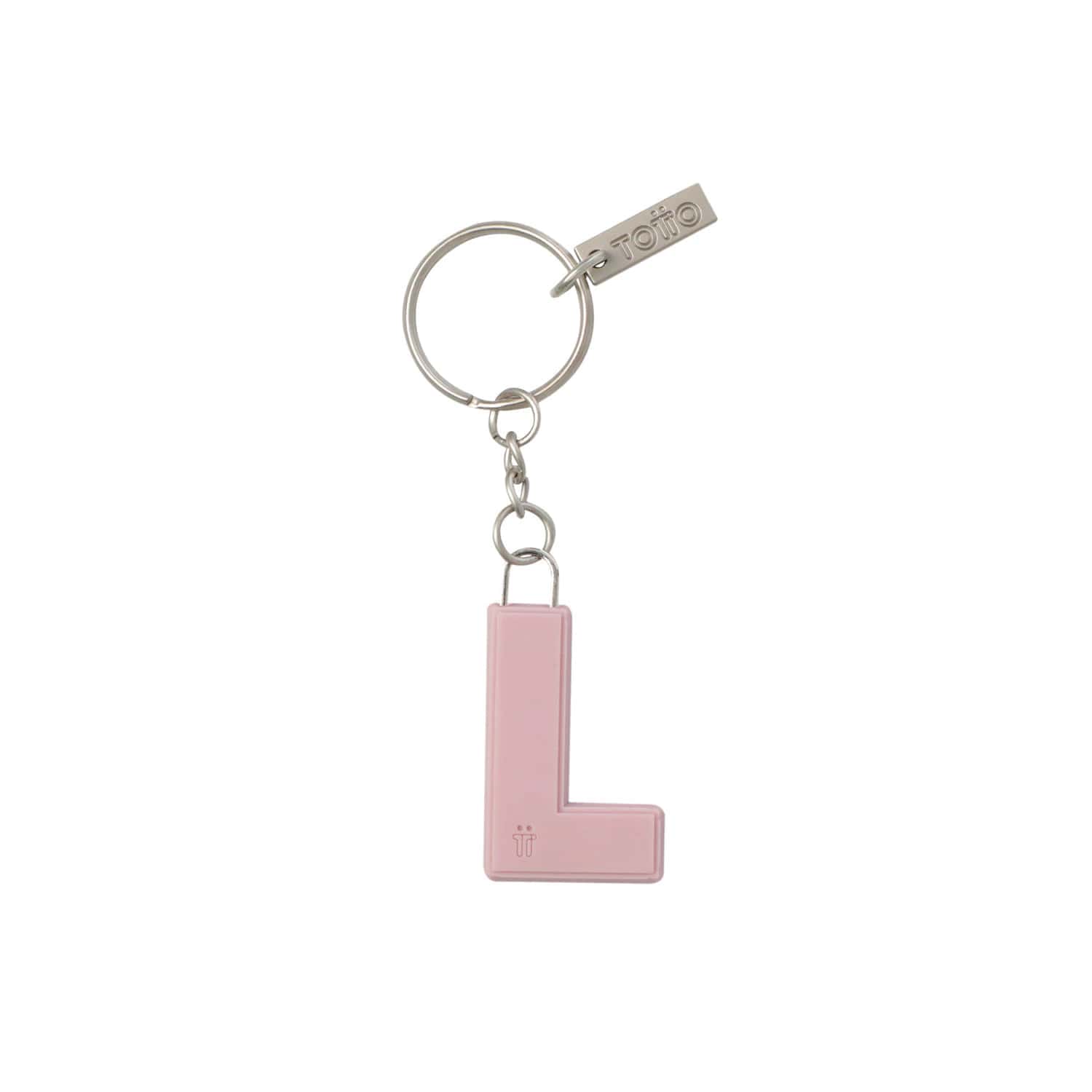 Llavero de Goma Abc color Rosado
