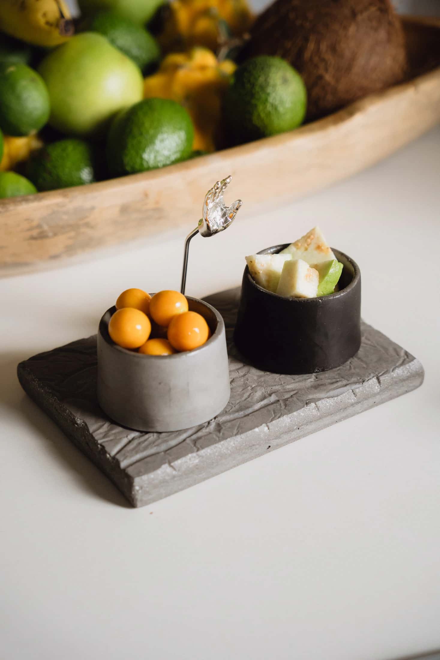 TABLA LUNA CORRUGADA CON CUENCOS
