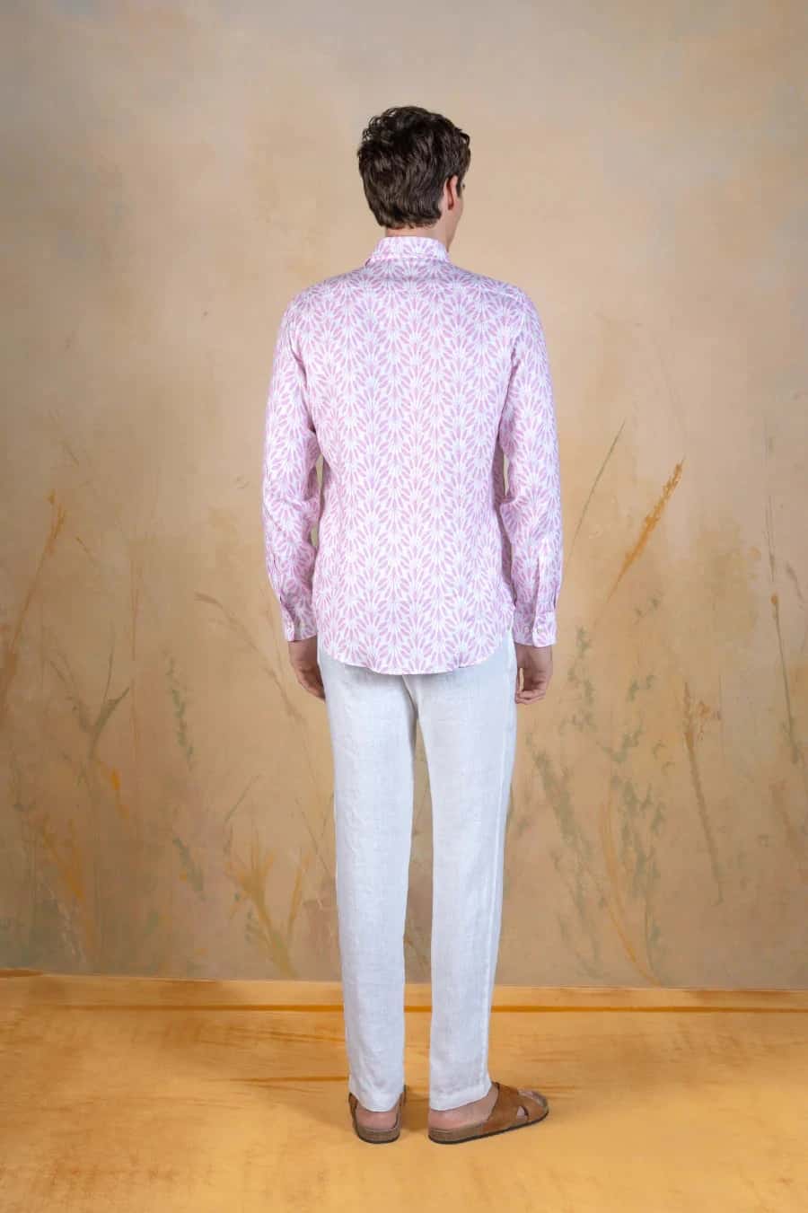 Pink Spica linen shirt pink - miniatura 3