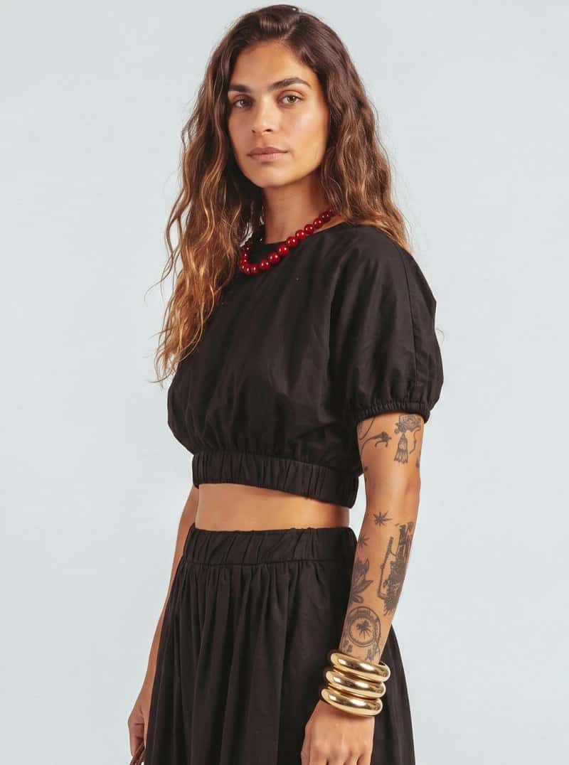 BLUSA GLOBO NEGRA