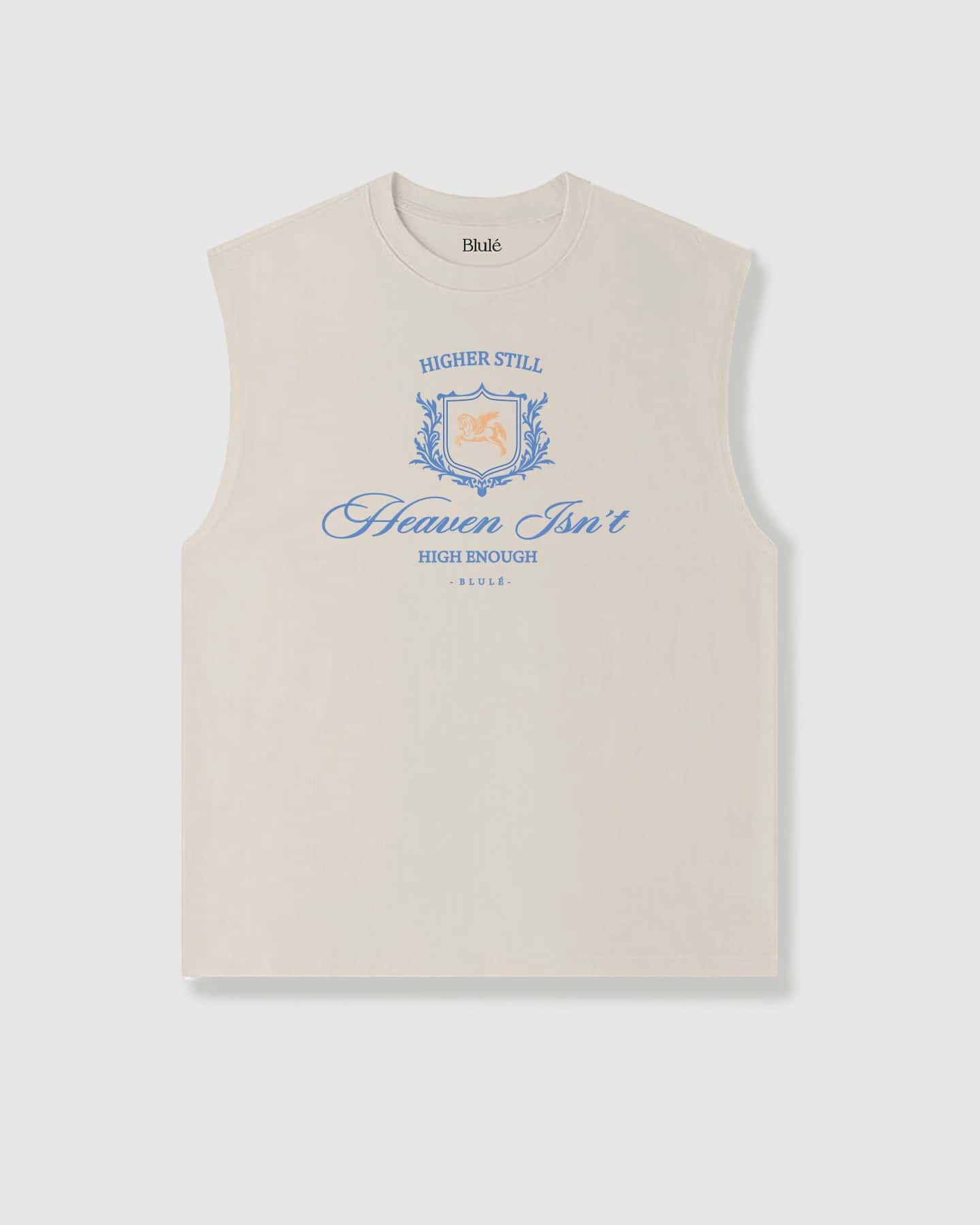 Oversized Sleeveless Higher Still Vanilla