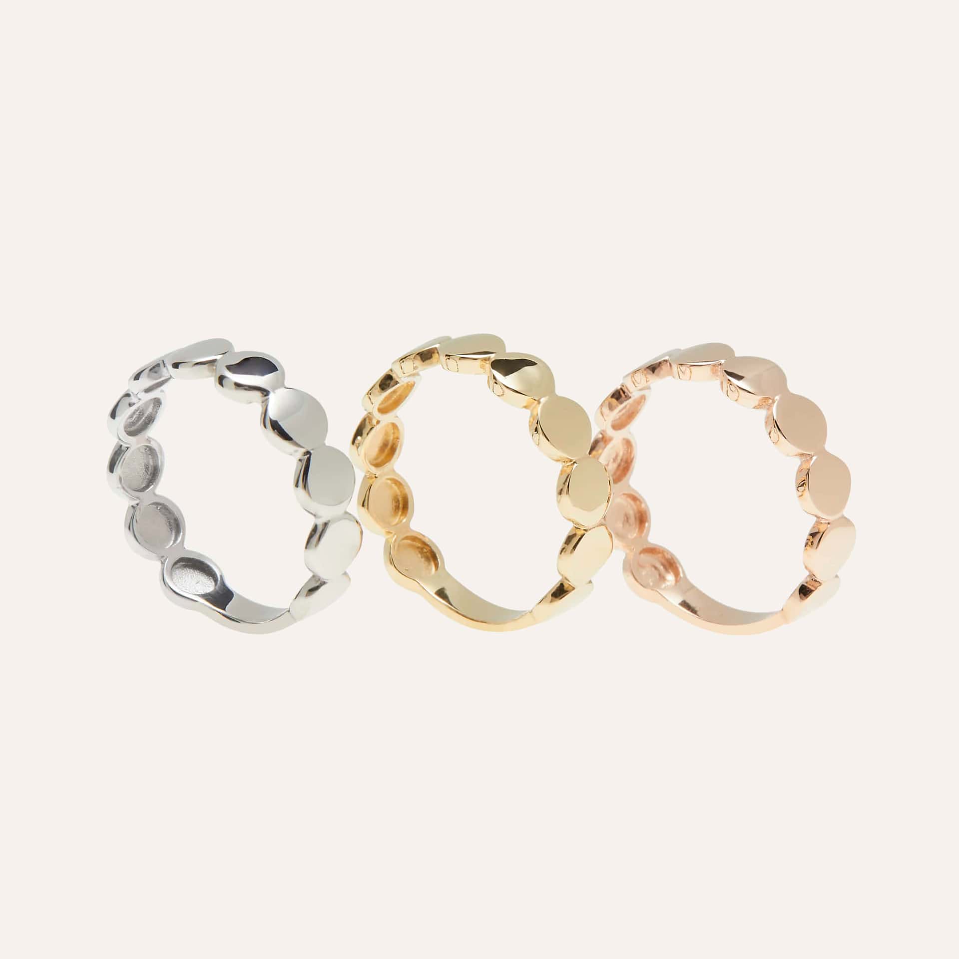 Anillo círculos liso - miniatura 1