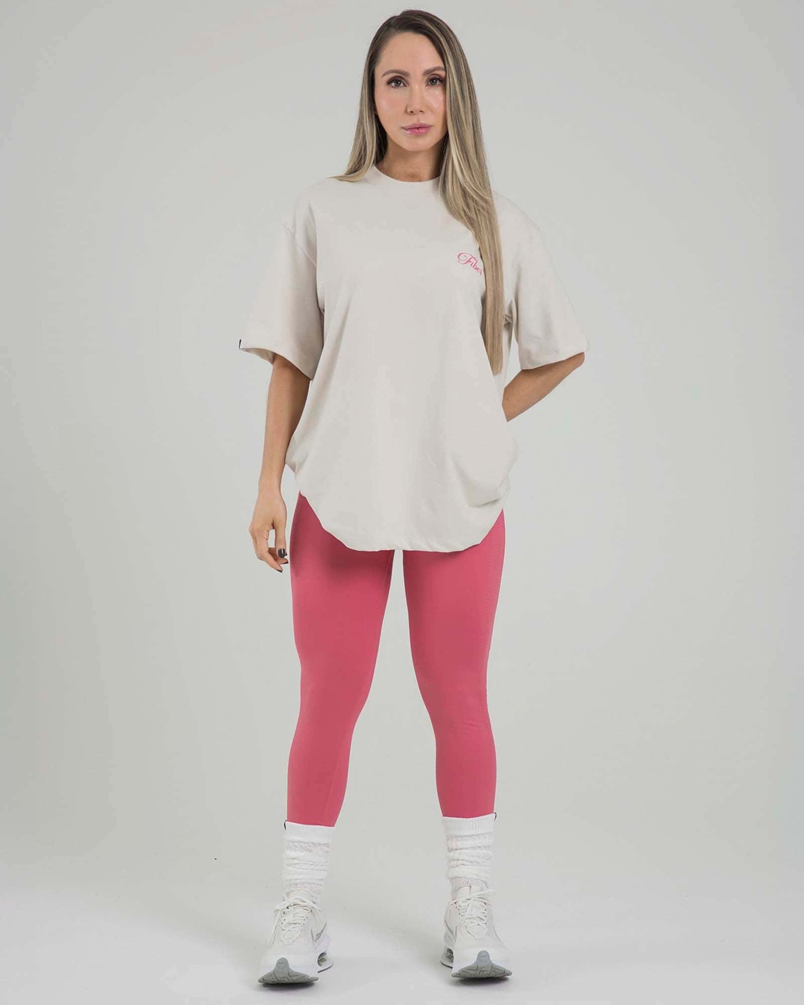 Leggings sculpt glow fucsia rouge genuina