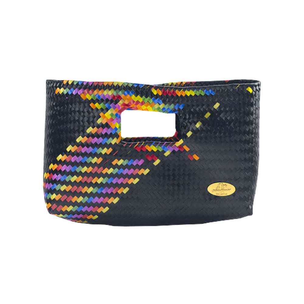 Alison Woven Clutch in Splash of Rainbow - miniatura 1