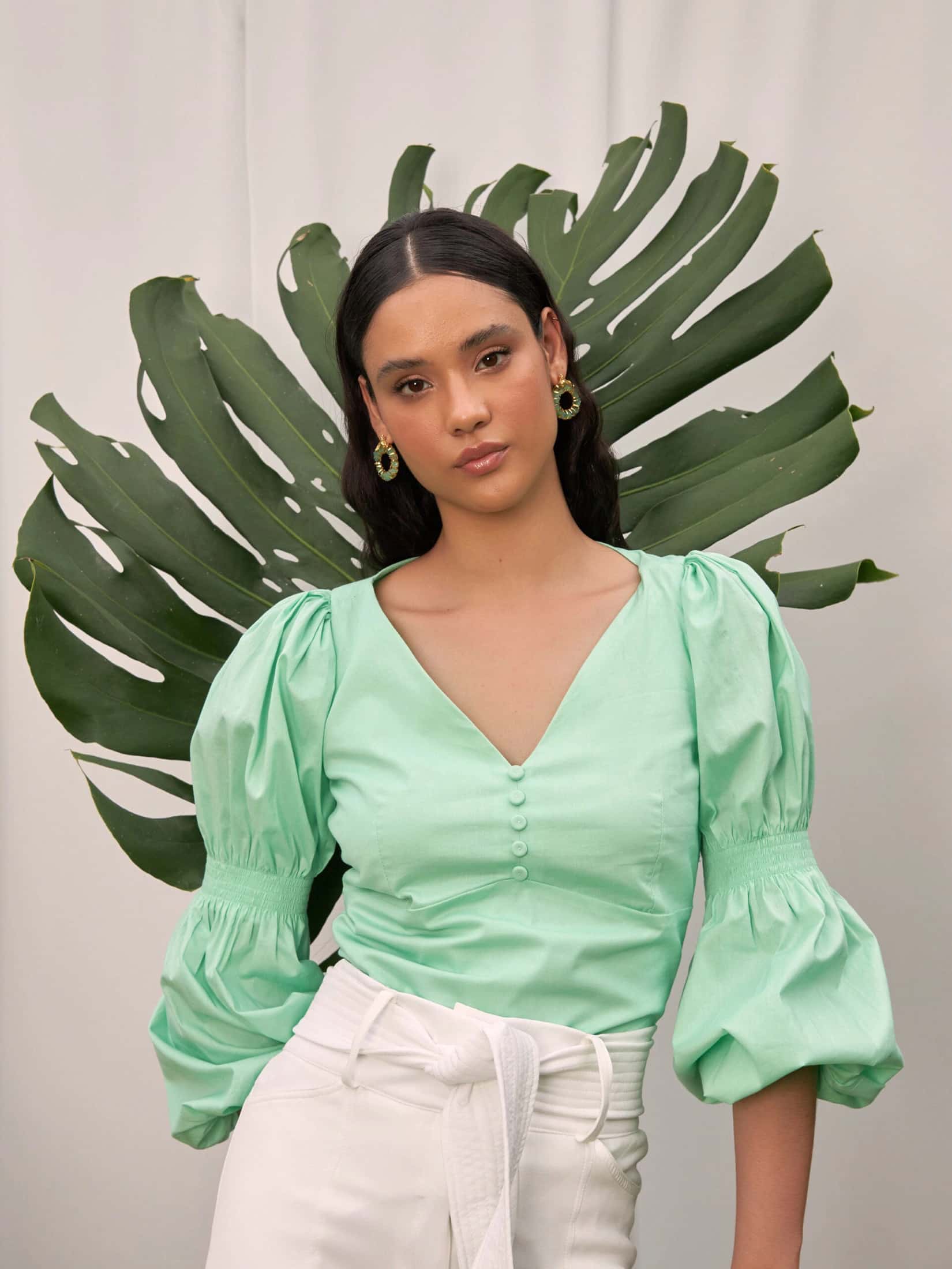 Blusa Vico Verde Menta - miniatura 4