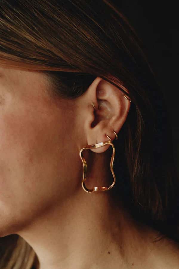 ARETES TOPOS MANCHAS DE JAGUAR JOVEN - miniatura 3