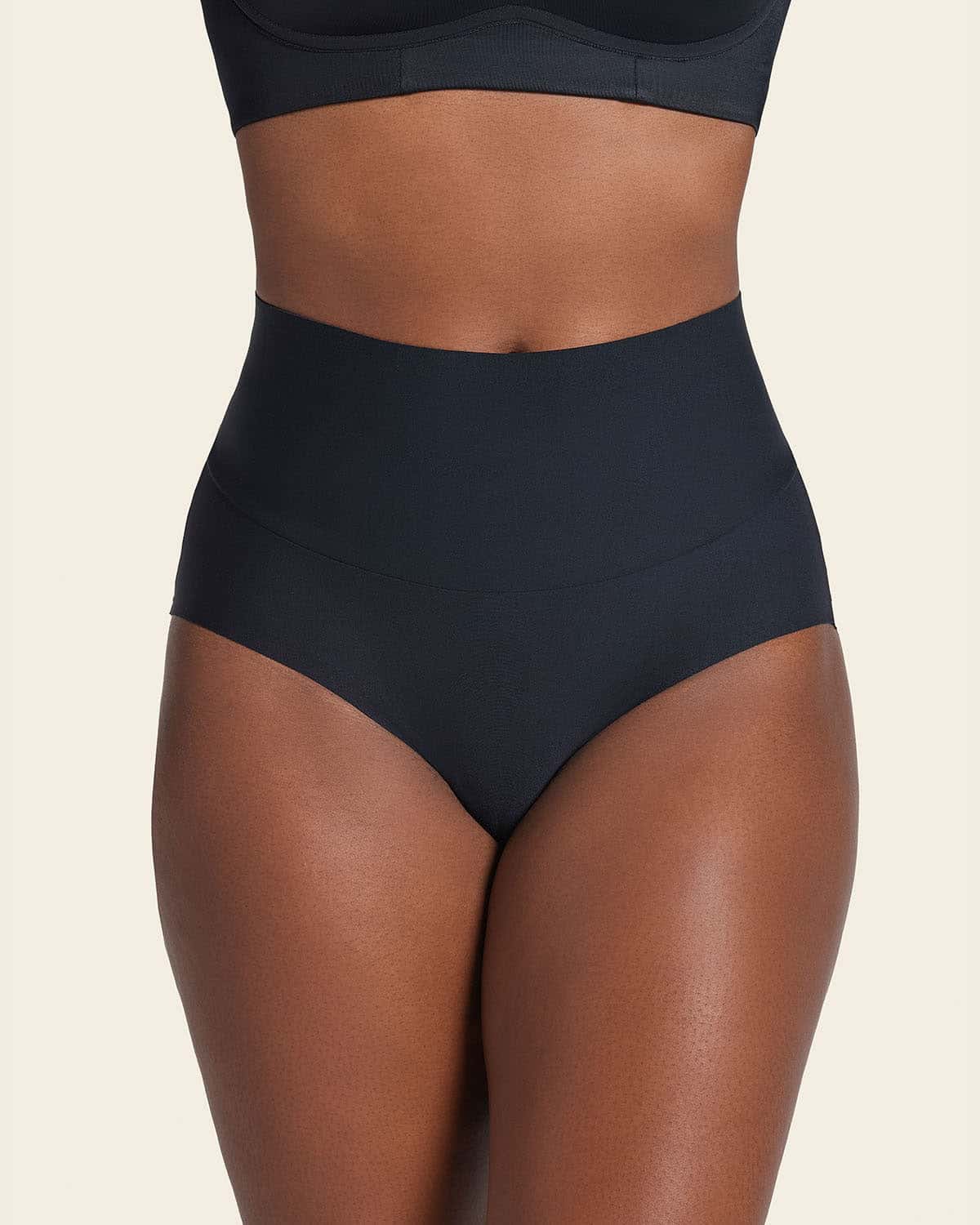 Panty hípster tiro alto de control fuerte de abdomen