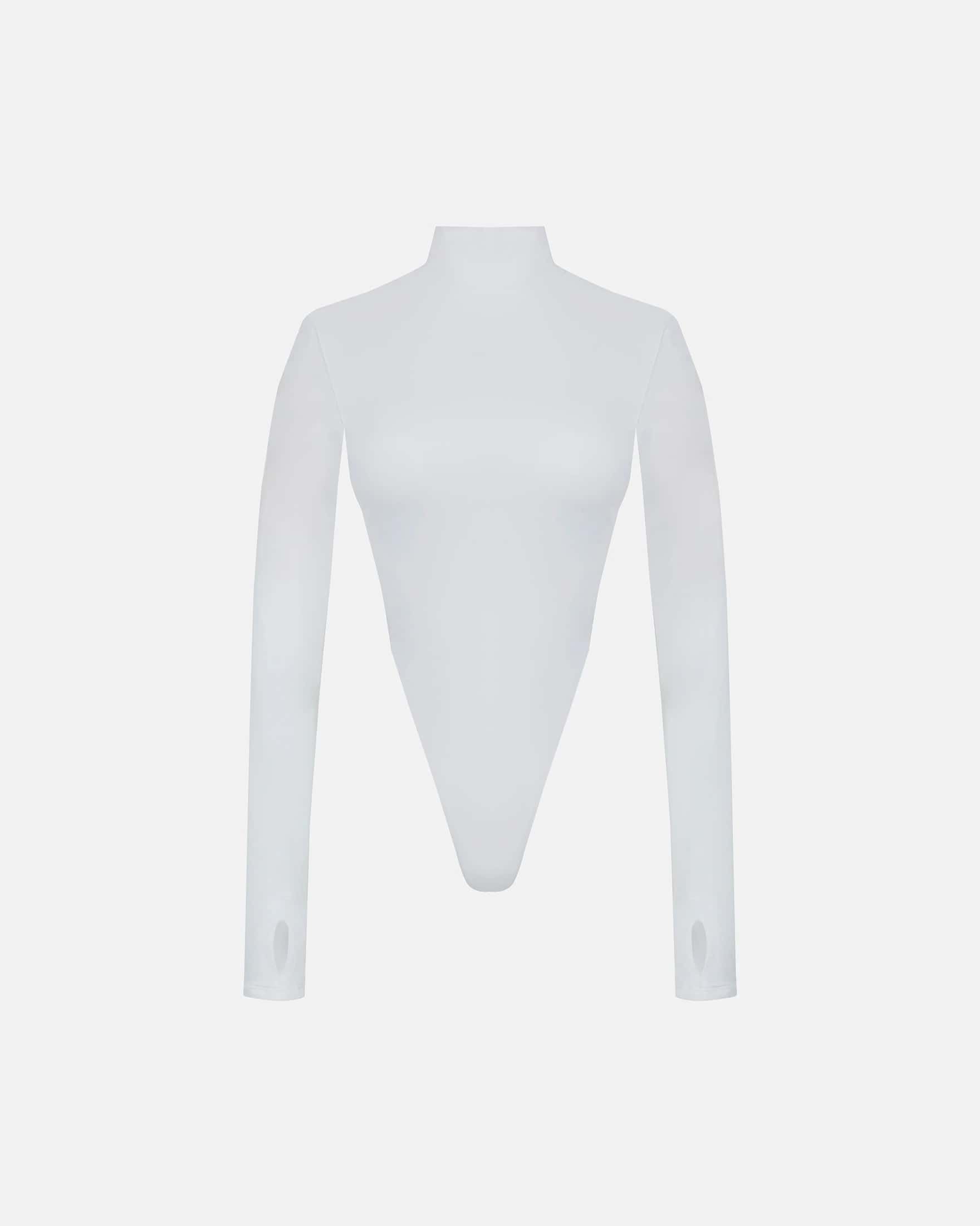 Basics Turtleneck Backless Body White