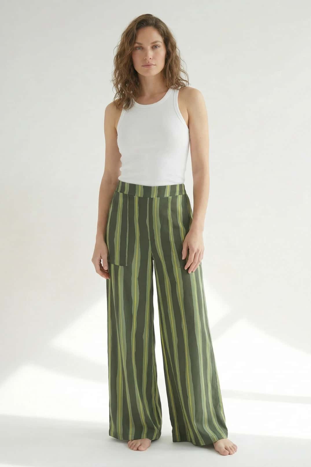 Pantalon Igua Rayas Verde - miniatura 7