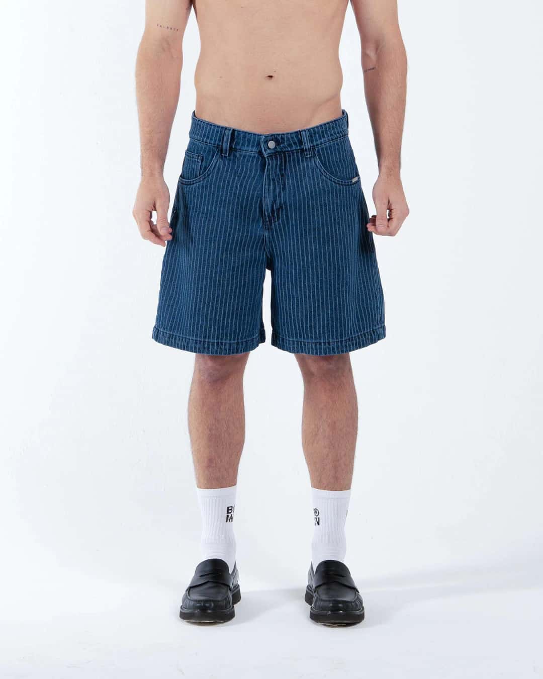 NATIVE DENIM STRIPE SHORT - miniatura 2