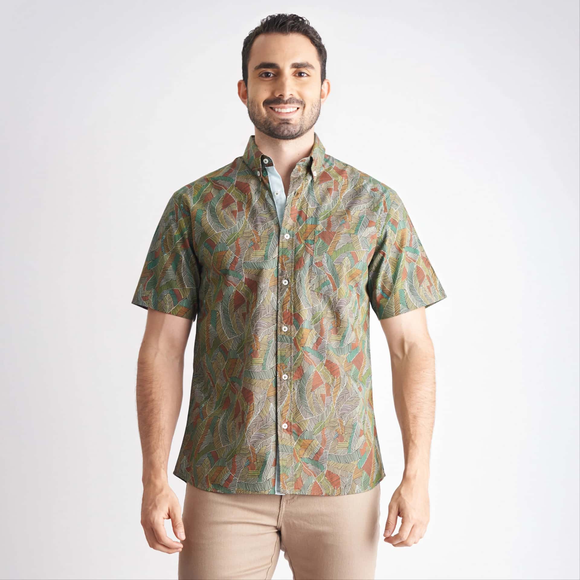 Camisa regular fit estampada