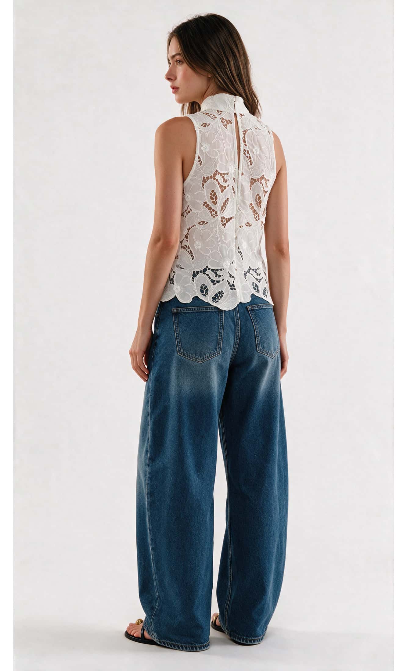 Blusa Limahuli Ecru - miniatura 2