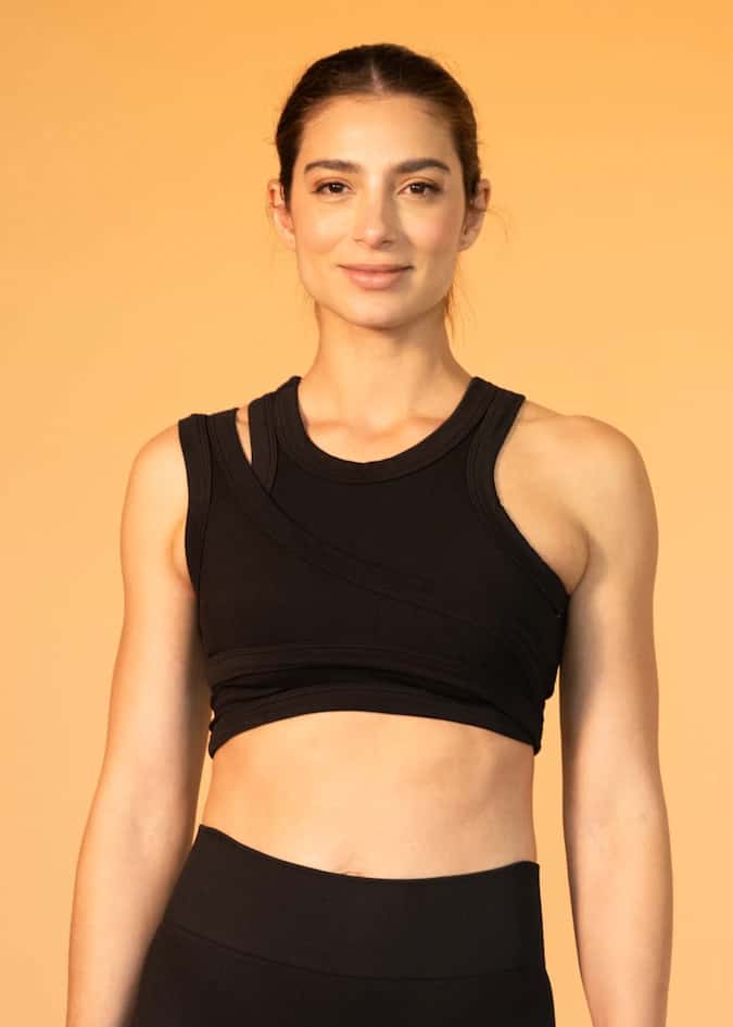 Top Marti cropped Negro