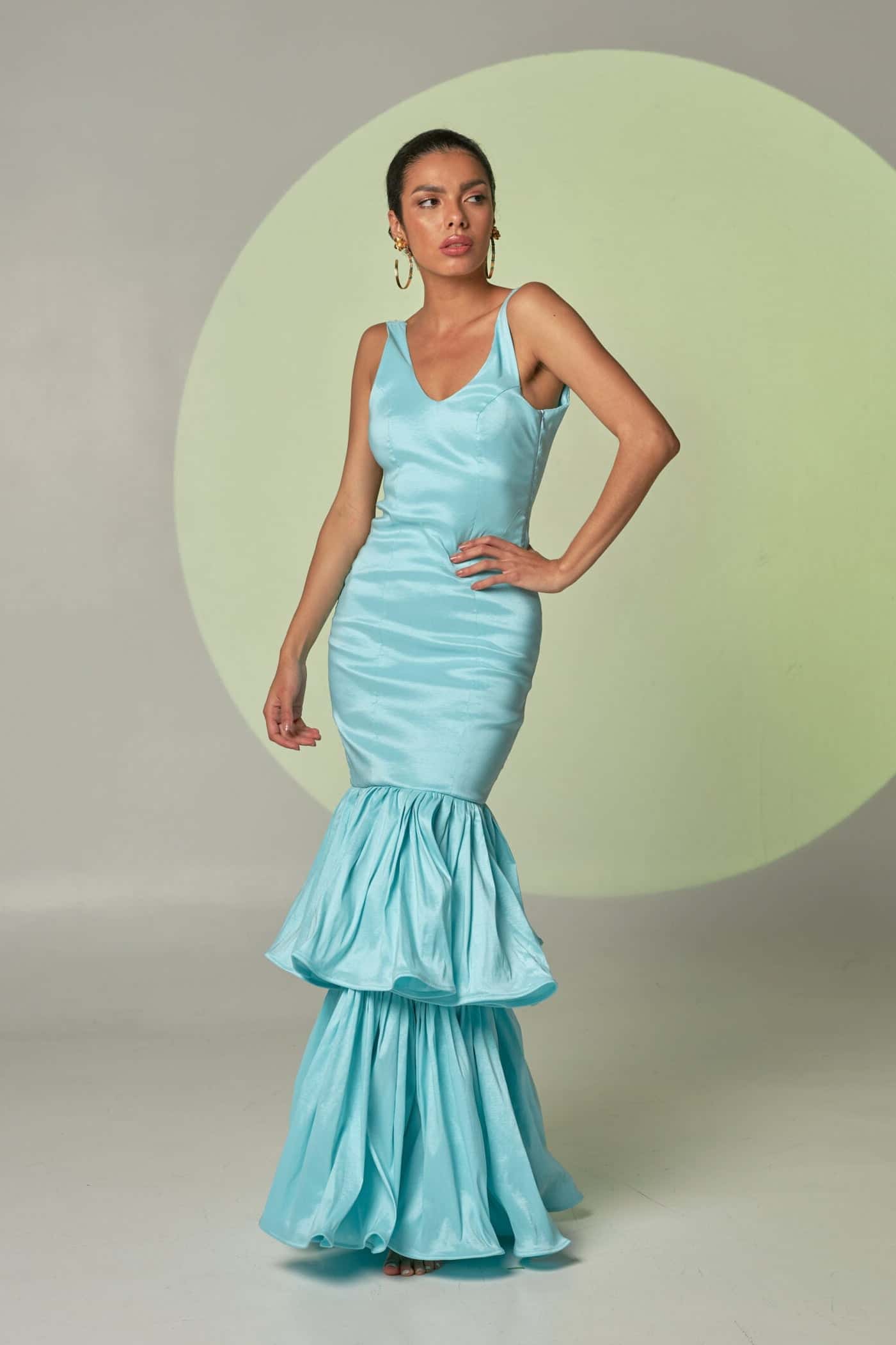 Vestido Adell Celeste - miniatura 2