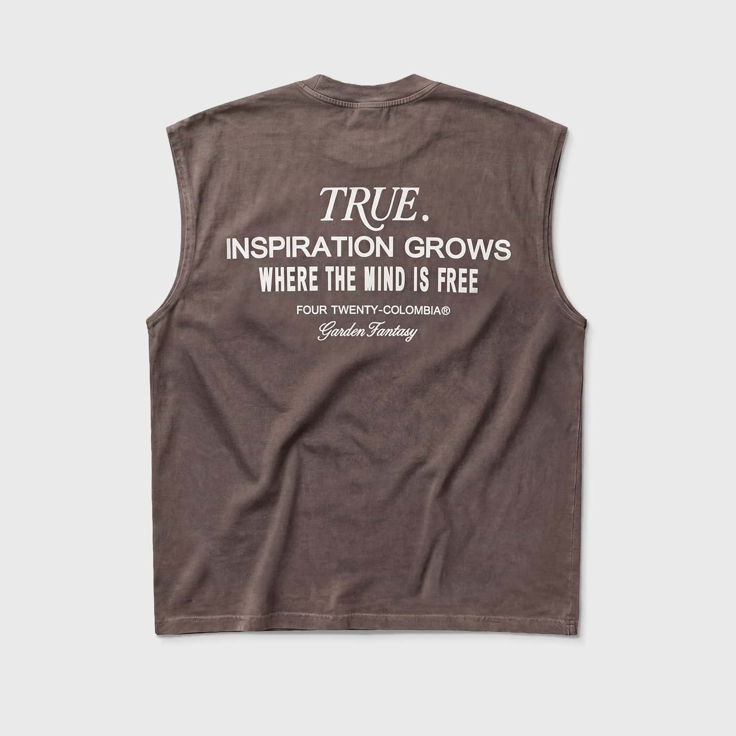 Garden Sleeveless Tee - Washed Brown - miniatura 2